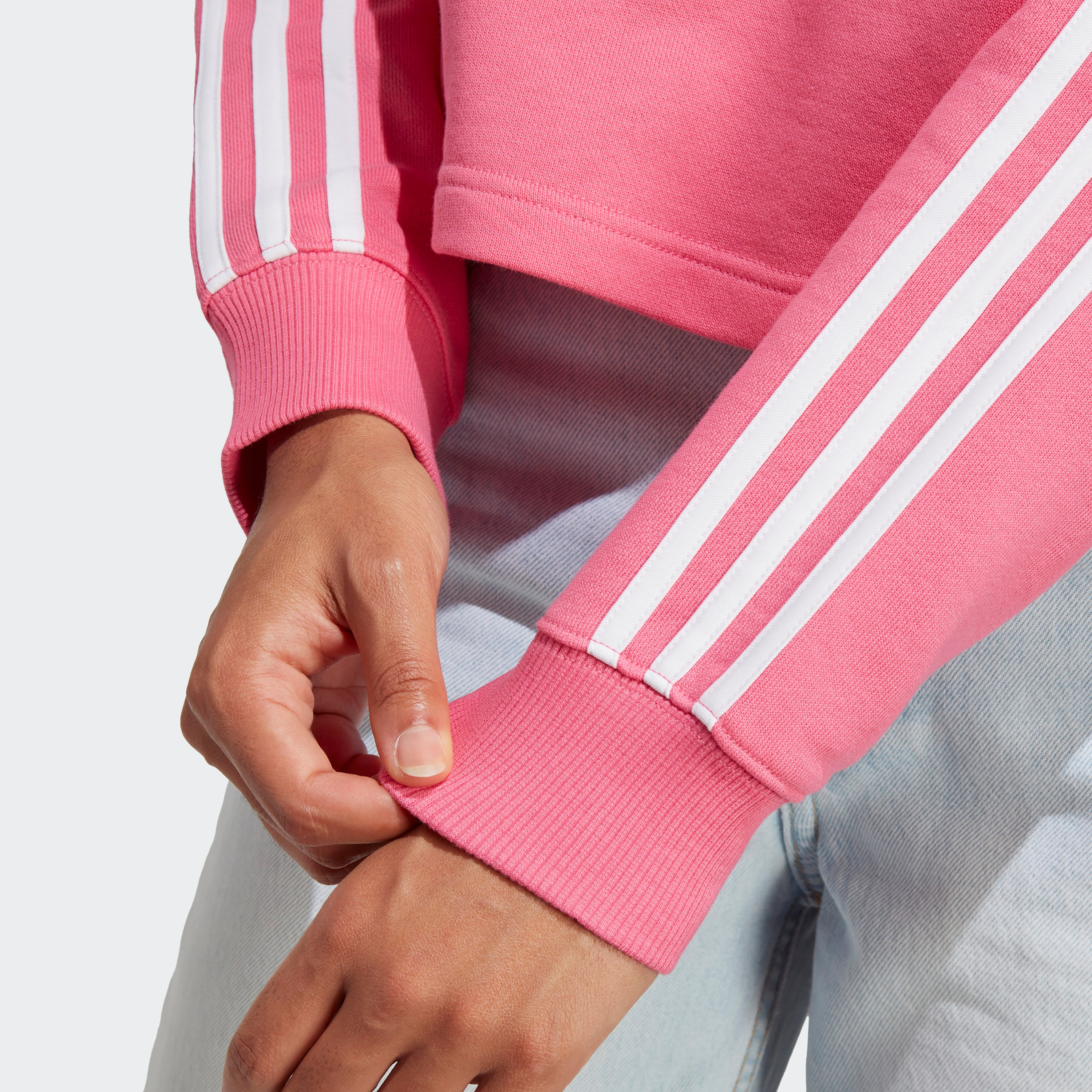  هودي فرينش تيري بي ال اتش دي بشعار للرجال من اديداس مزين بثلاثة أشرطة-sports-women-clothing-hoodiesandsweatshirts-image-5