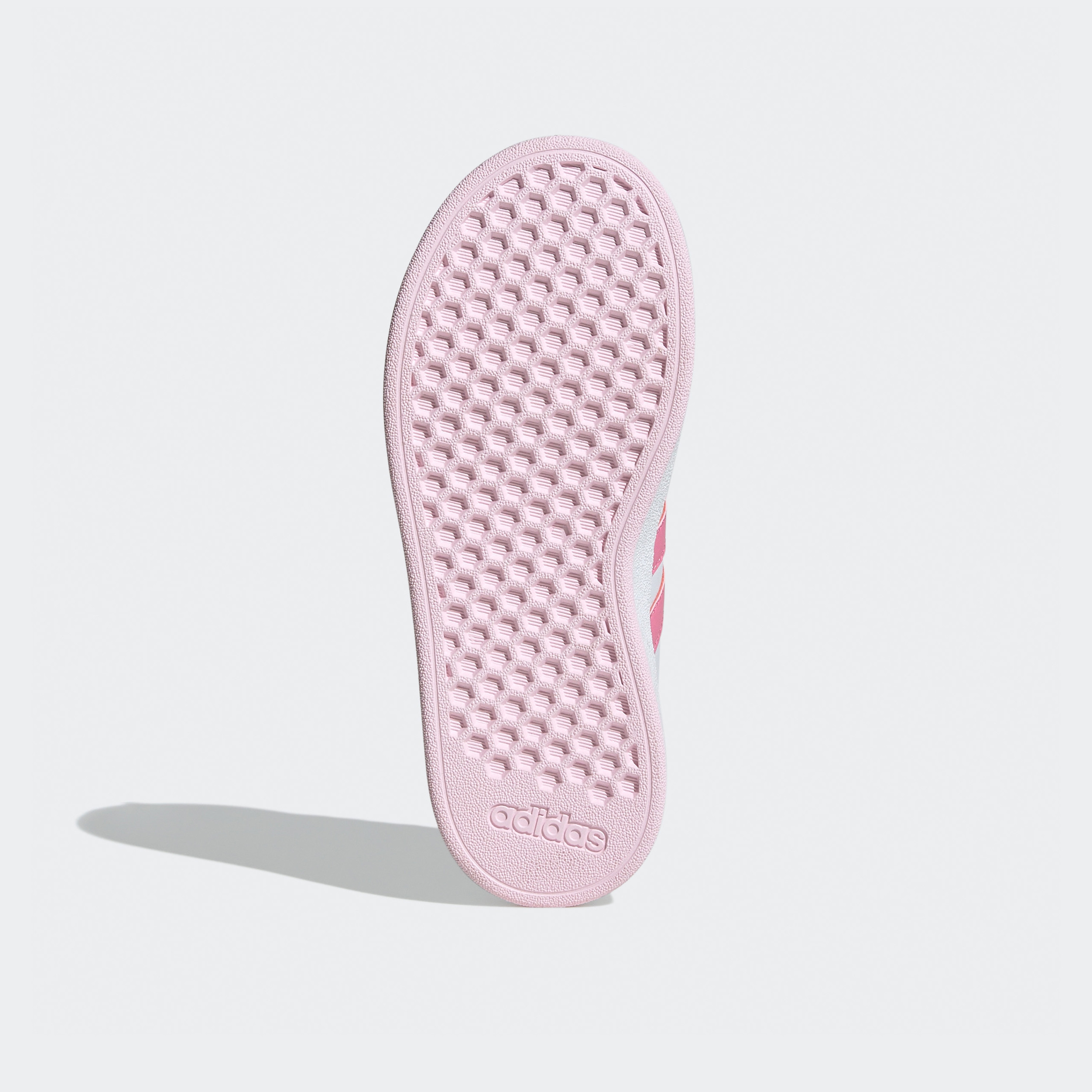 adidas Kids Grand Court Lifestyle Lace-Up Sneakers FZ6158|OE-girls-shoes-sneakers-image-5