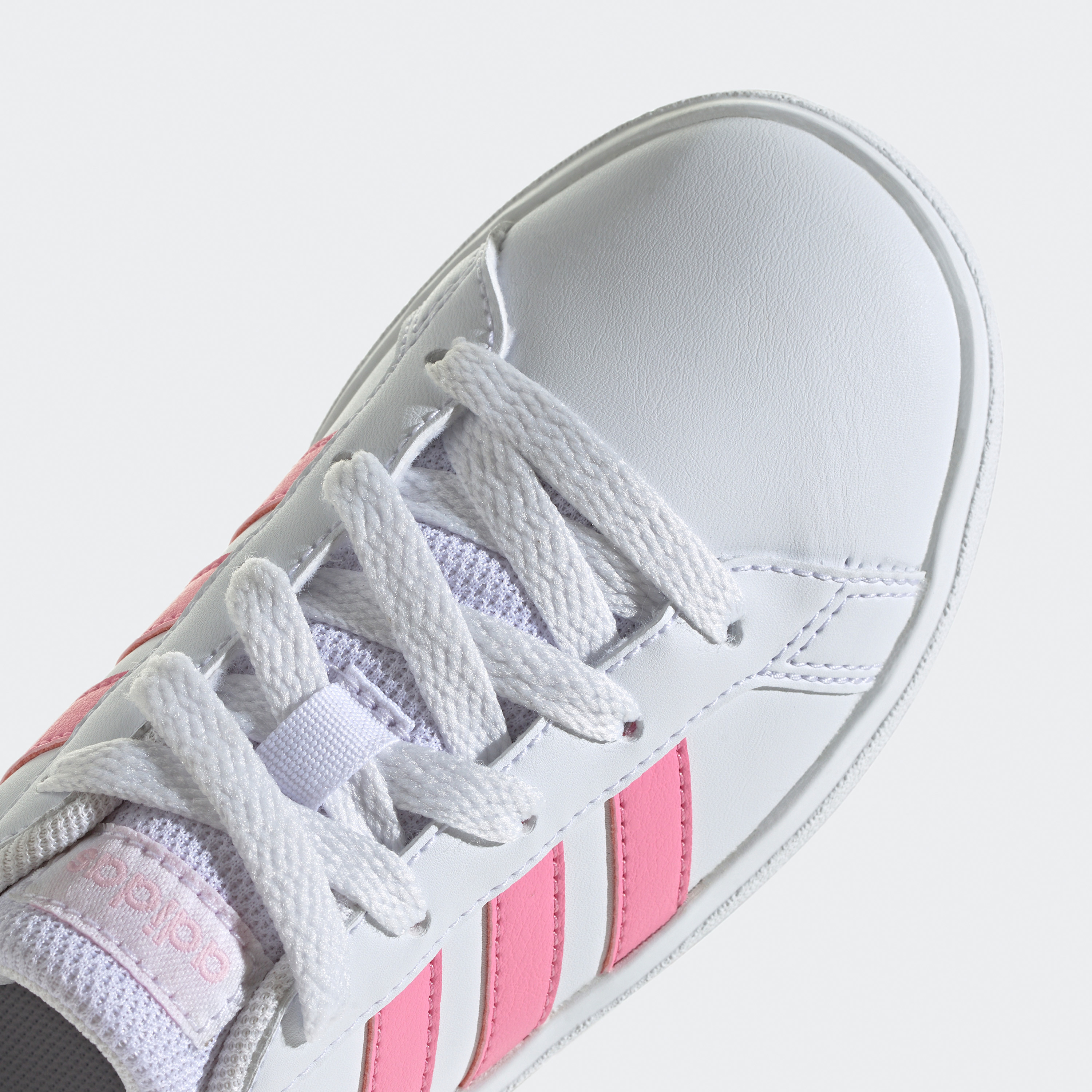 adidas Kids Grand Court Lifestyle Lace-Up Sneakers FZ6158|OE-girls-shoes-sneakers-image-7
