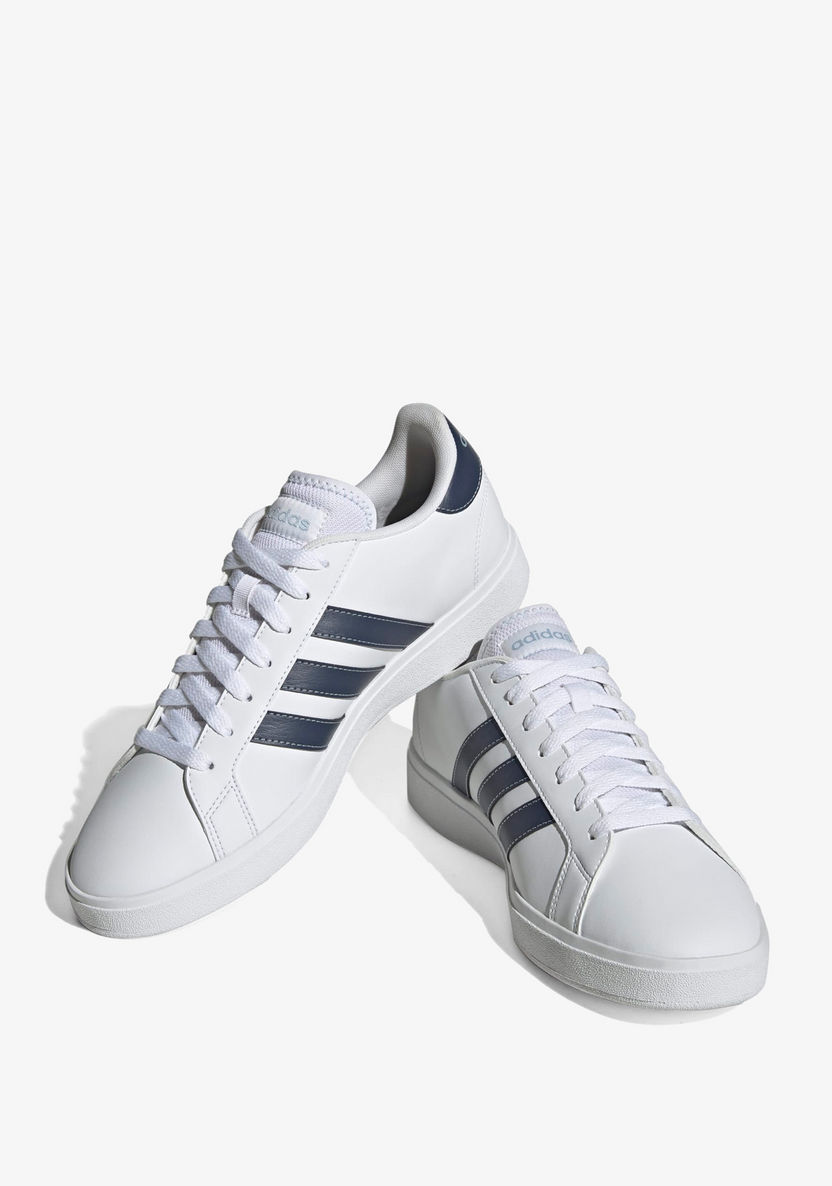 Adidas Men's Striped Lace-Up Sneakers - GRAND COURT BASE 2.0-Men%27s Sneakers-image-0