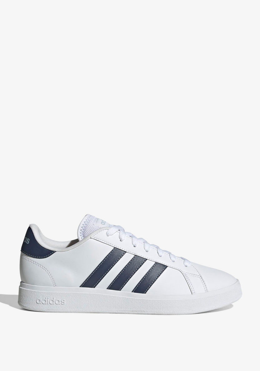 Adidas Men's Striped Lace-Up Sneakers - GRAND COURT BASE 2.0-Men%27s Sneakers-image-1