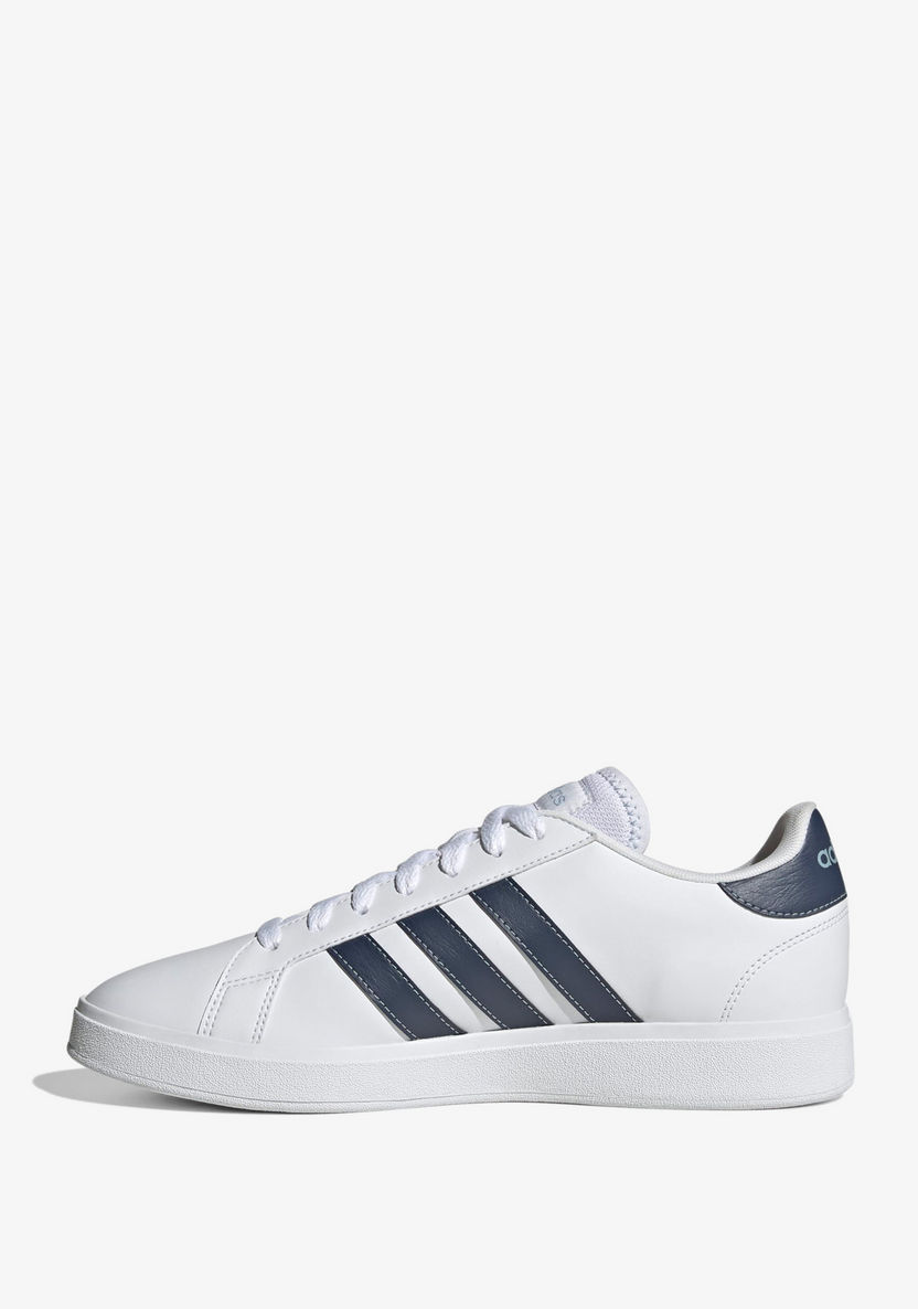 Adidas Men's Striped Lace-Up Sneakers - GRAND COURT BASE 2.0-Men%27s Sneakers-image-4