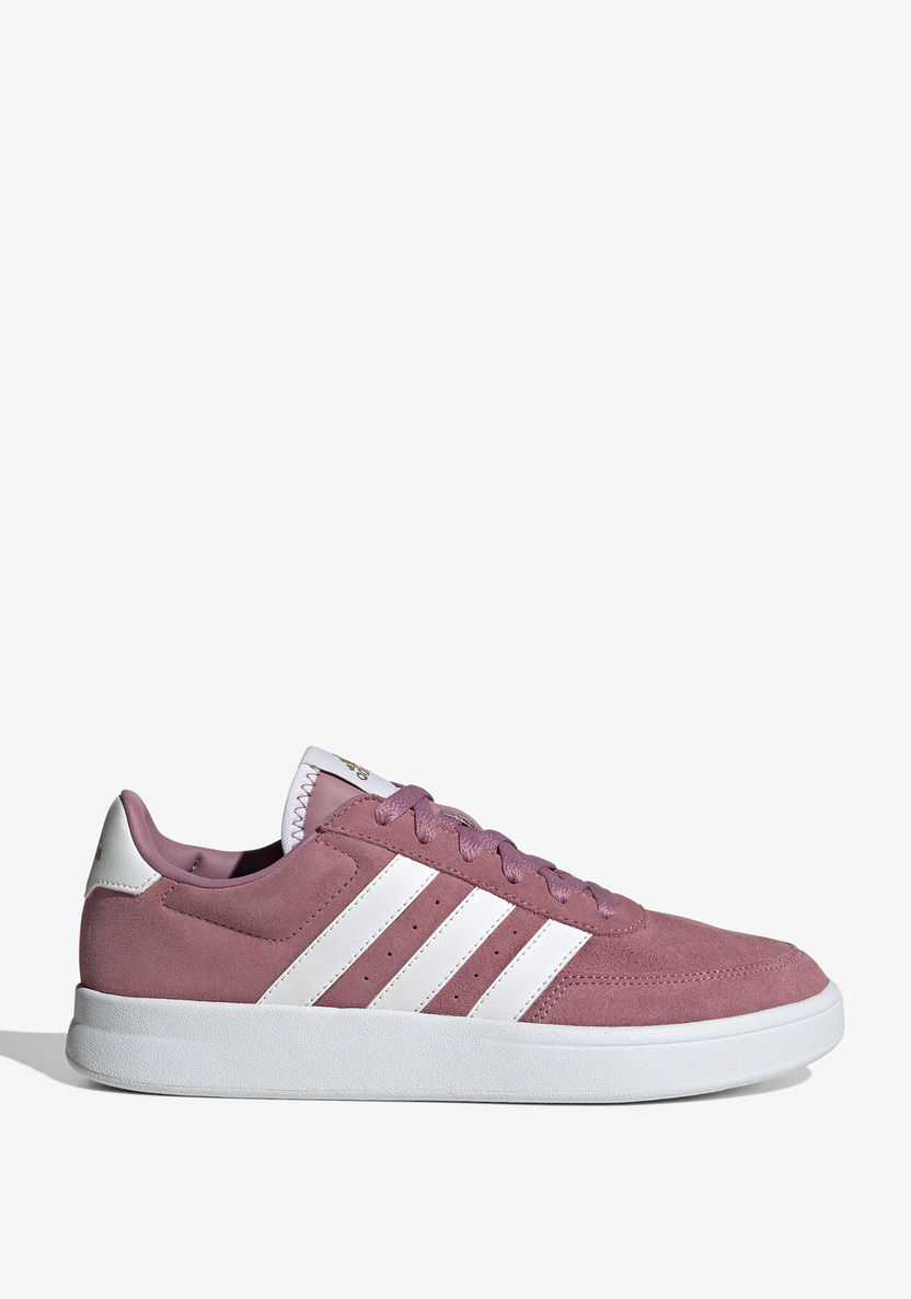 Adidas Women's Perforated Textured Sneakers with Lace-Up Closure - BREAKNET 2.0-Women%27s Sneakers-image-0