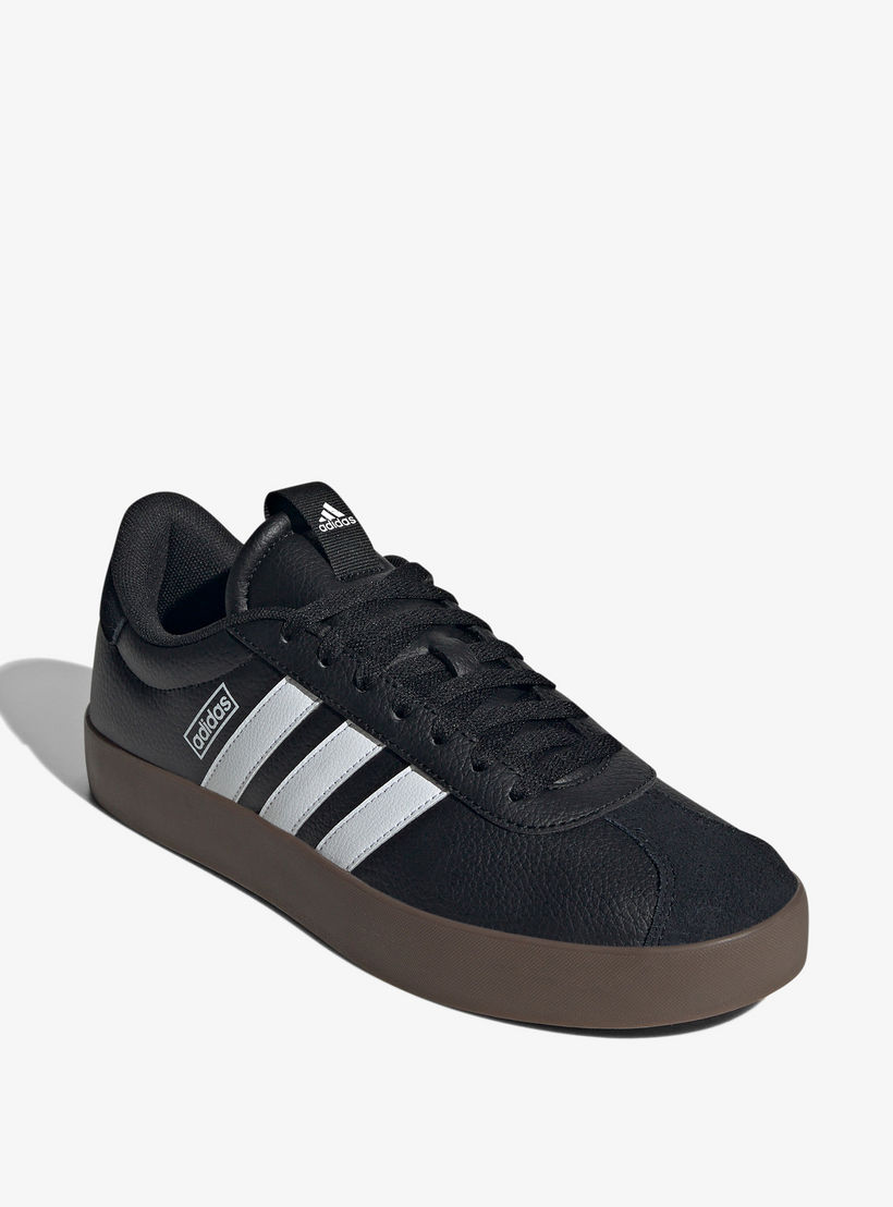 Adidas Men's Panelled Sneakers with Lace-Up Closure - VL Court 3.0-sports-men-shoes-image-1
