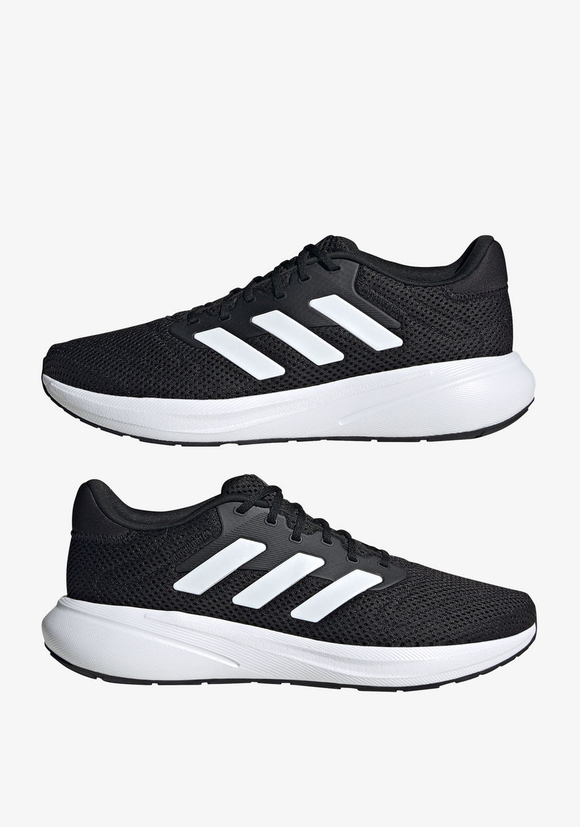 Adidas Men's Logo Print Running Shoes with Lace-Up Closure - RESPONSE RUNNER U-Men%27s Sports Shoes-image-0