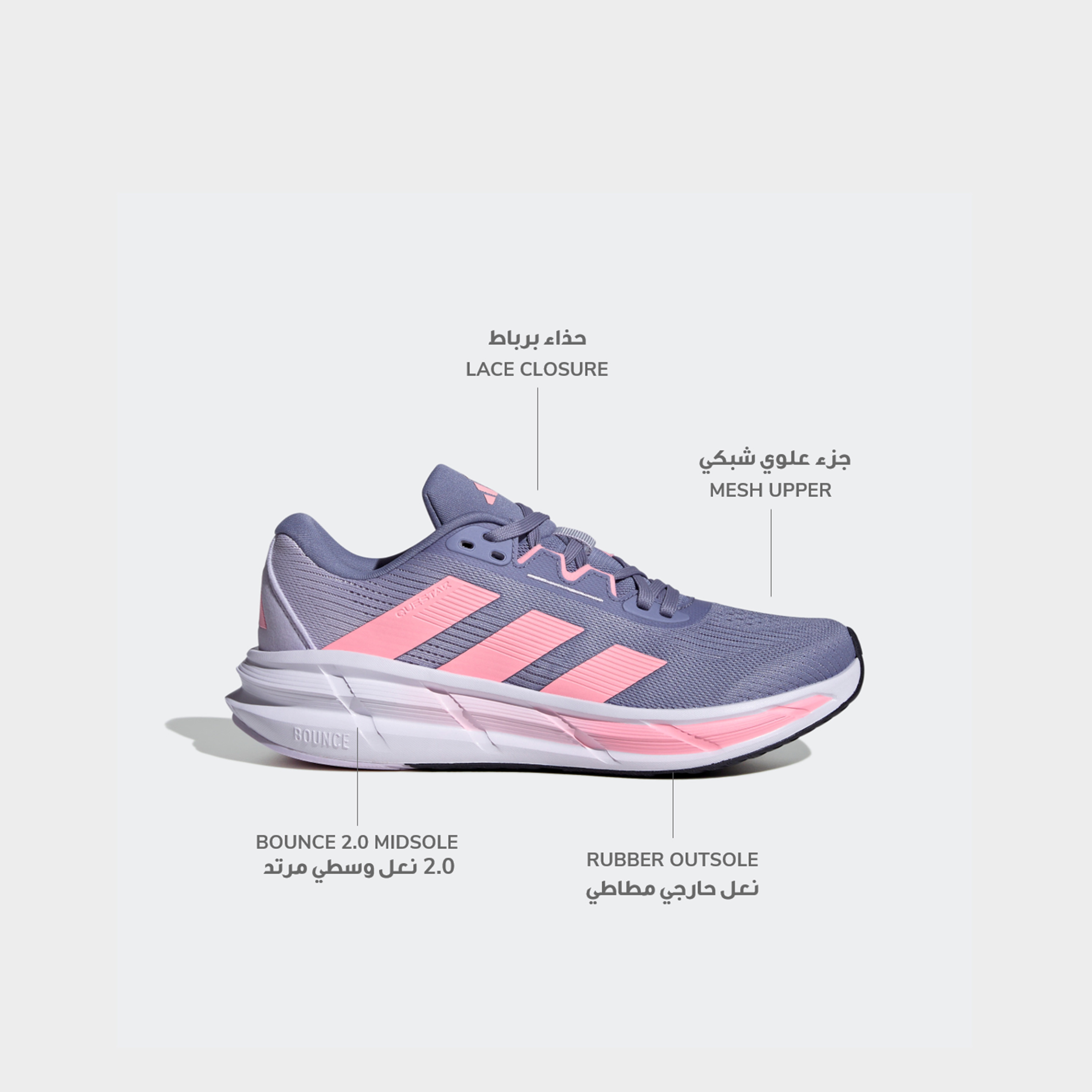 Adidas Women Questar 3 Lace-Up Running Shoes-sports-women-shoes-image-2