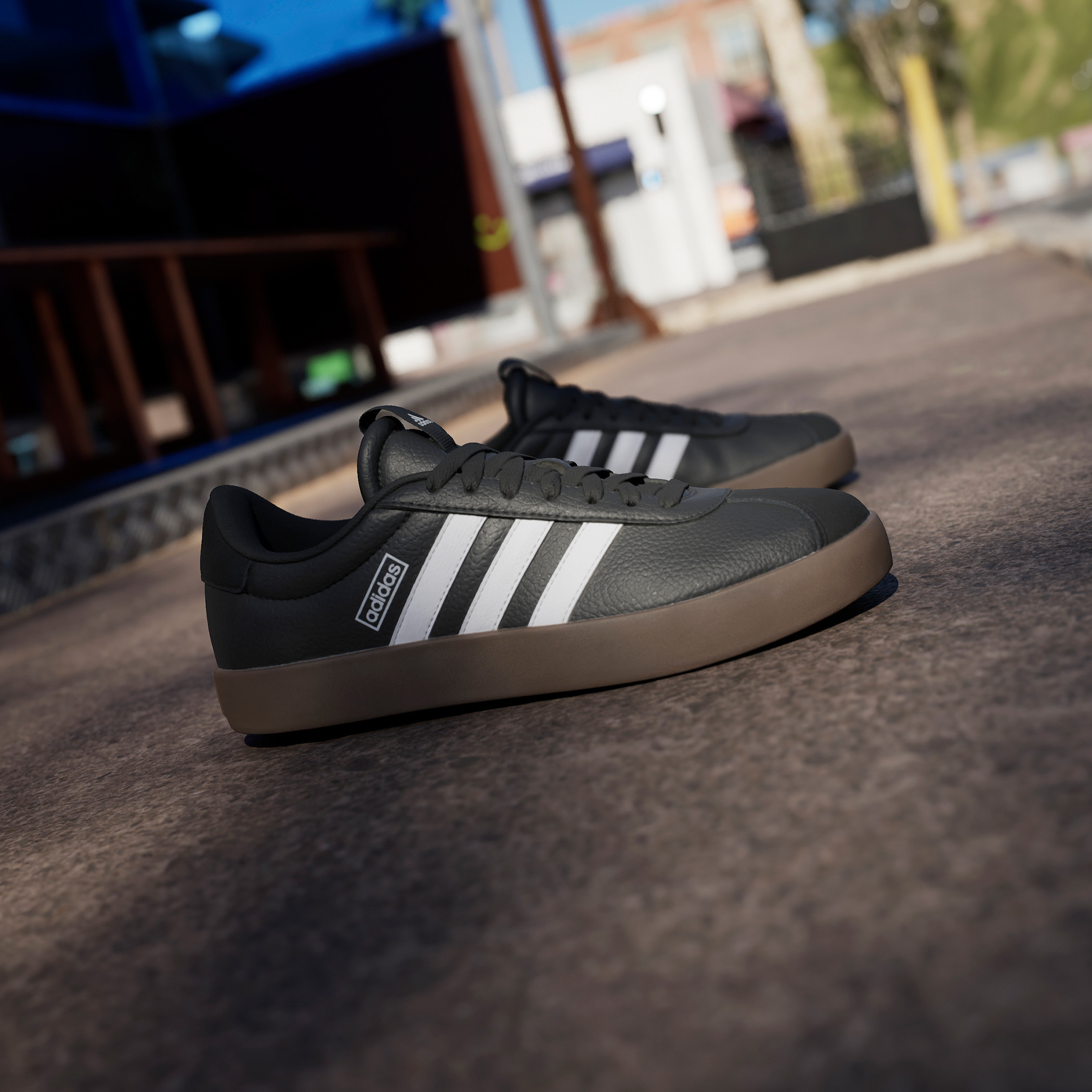 حذاء سنيكرز سادة برباط إغلاق للنساء من أديداس - VL COURT 3.0-women-shoes-sneakers-image-11