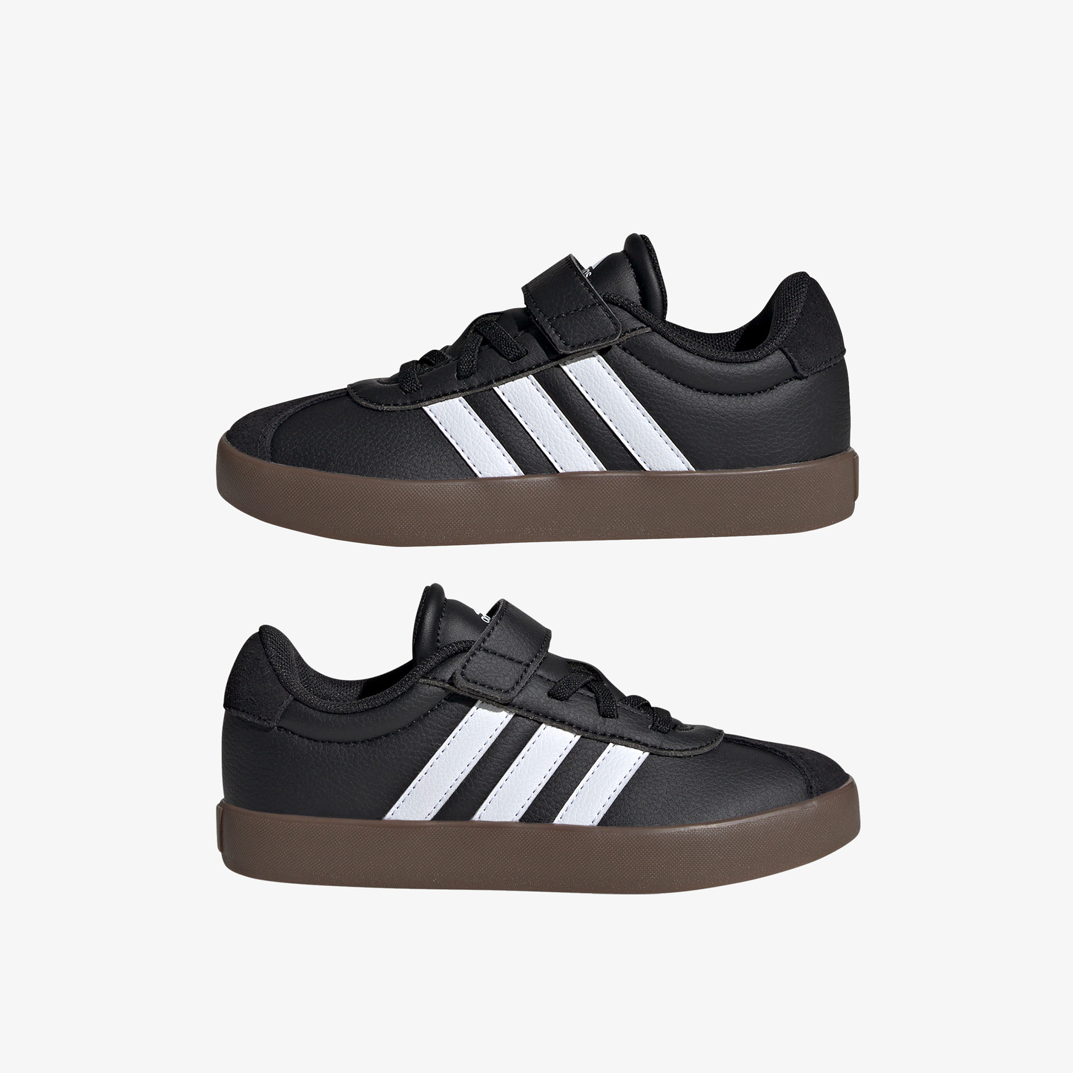 adidas Kids Vl Court 3.0 El C Hook & Loop Durable Trainer Shoes-boys-shoes-sneakers-image-2