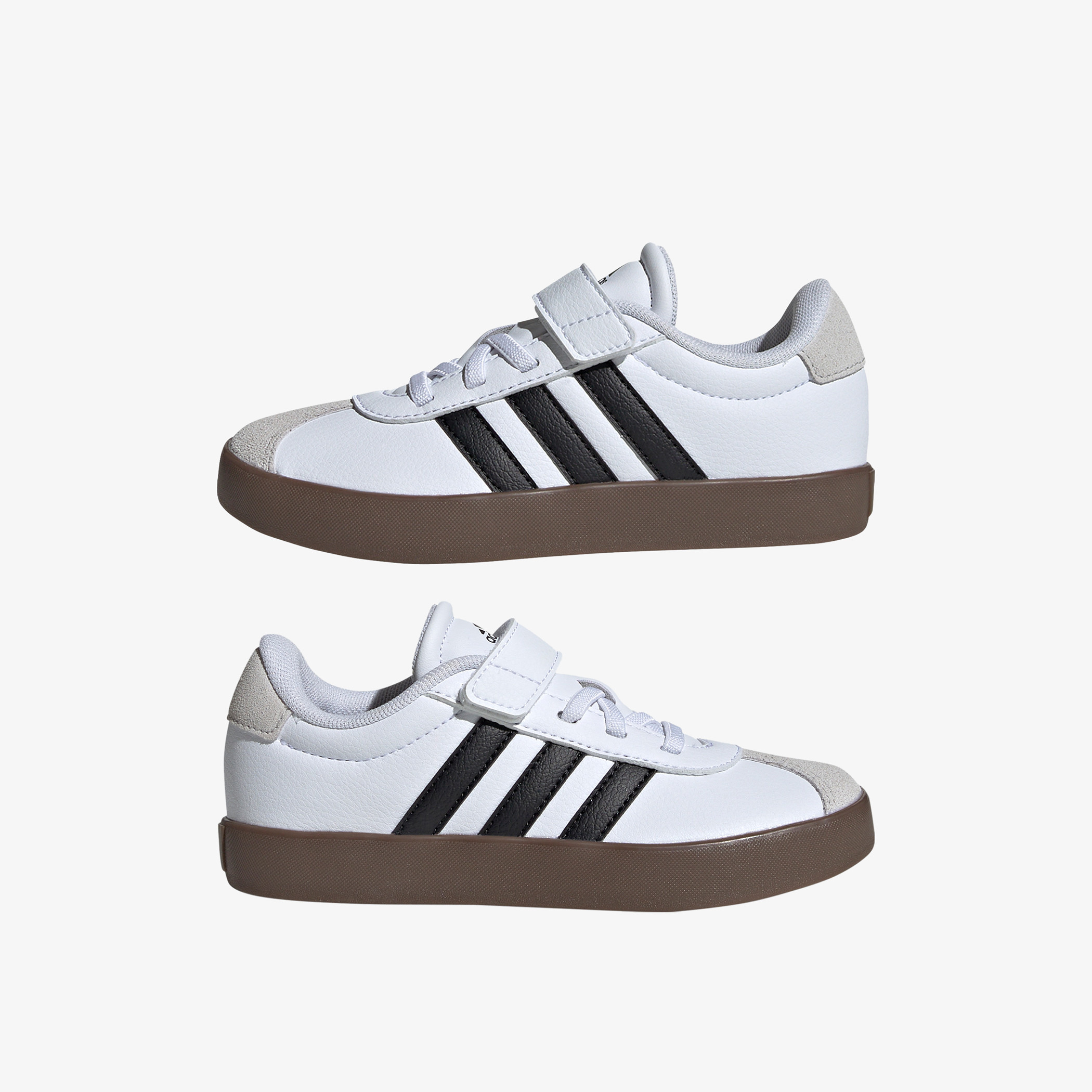 Adidas Kids' VL COURT 3.0 EL C Sneakers with Hook and Loop Closure - ID9155-boys-shoes-sneakers-image-3