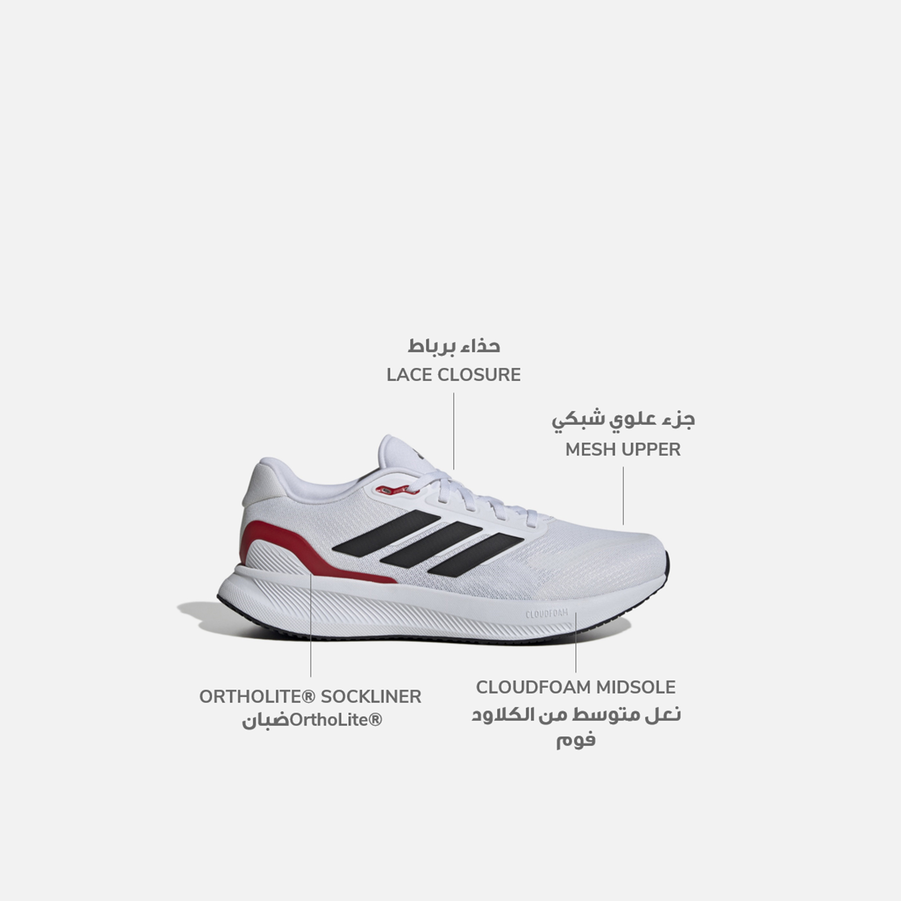 adidas Men's Runfalcon 5 Wide Running Shoes | OE-sports-men-shoes-image-2