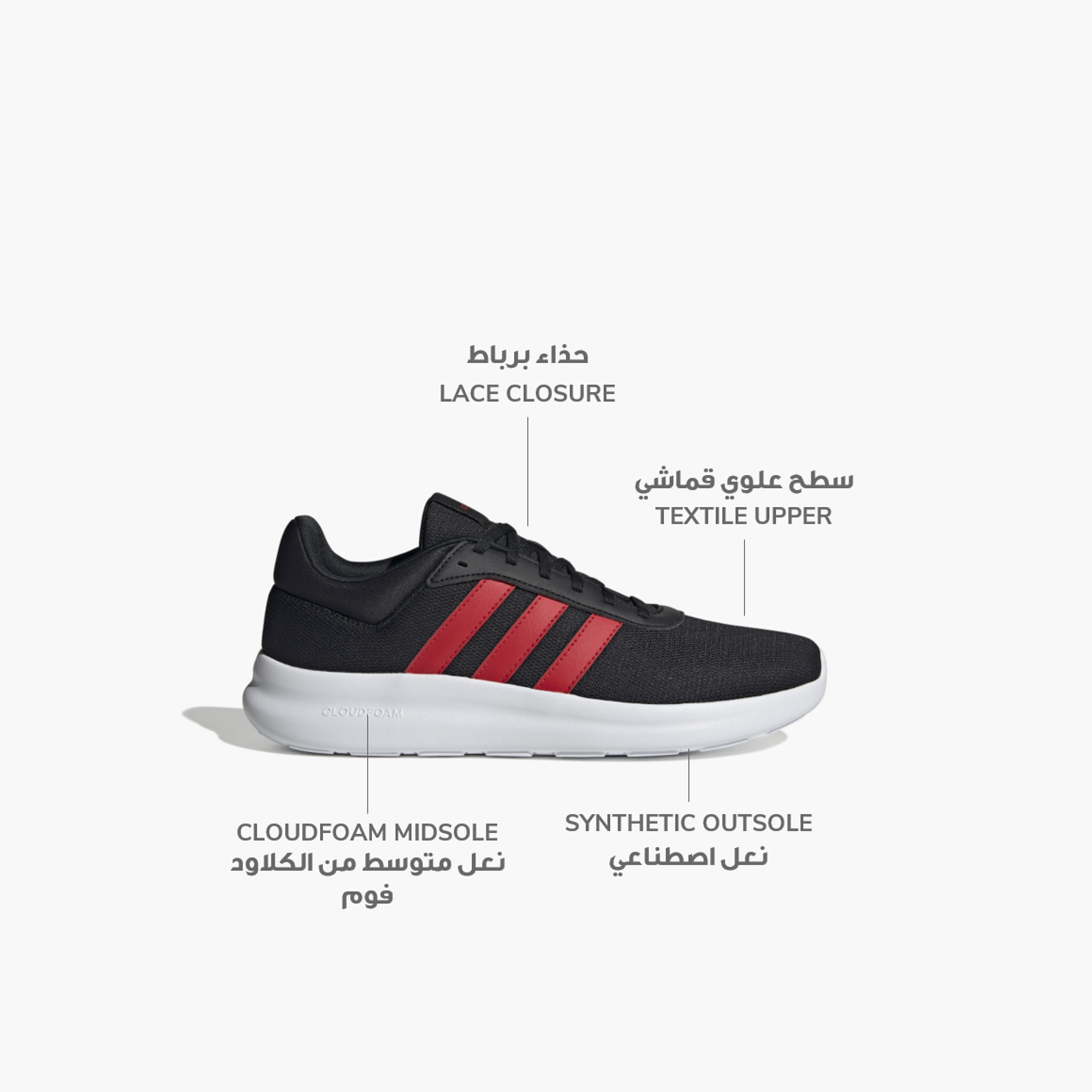 أديداس - حذاء لايت ريسر 4.0 للرجال-sports-men-shoes-image-2