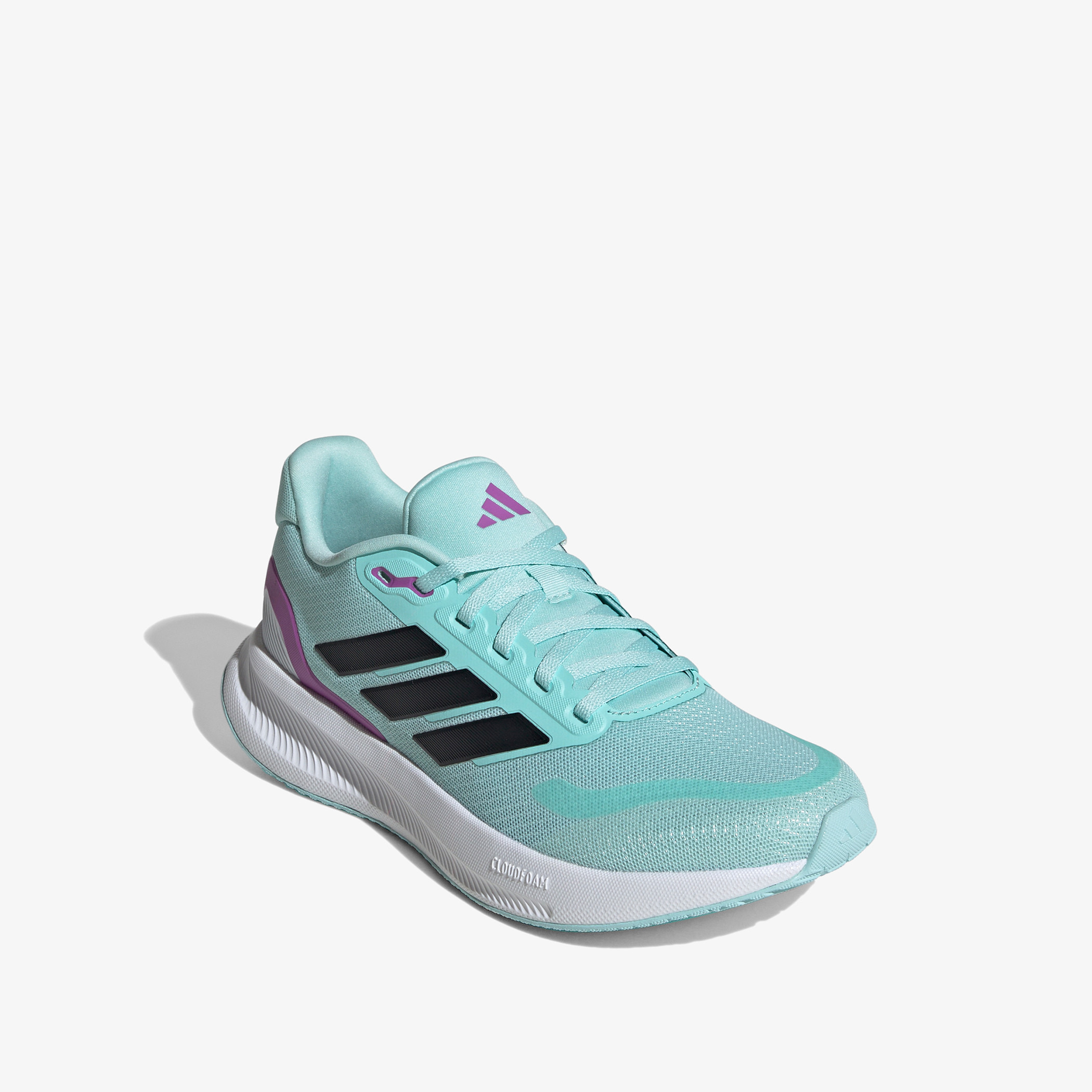 Adidas Women s Textured Running Shoes with Lace Up Closure Runfalcon 5 W