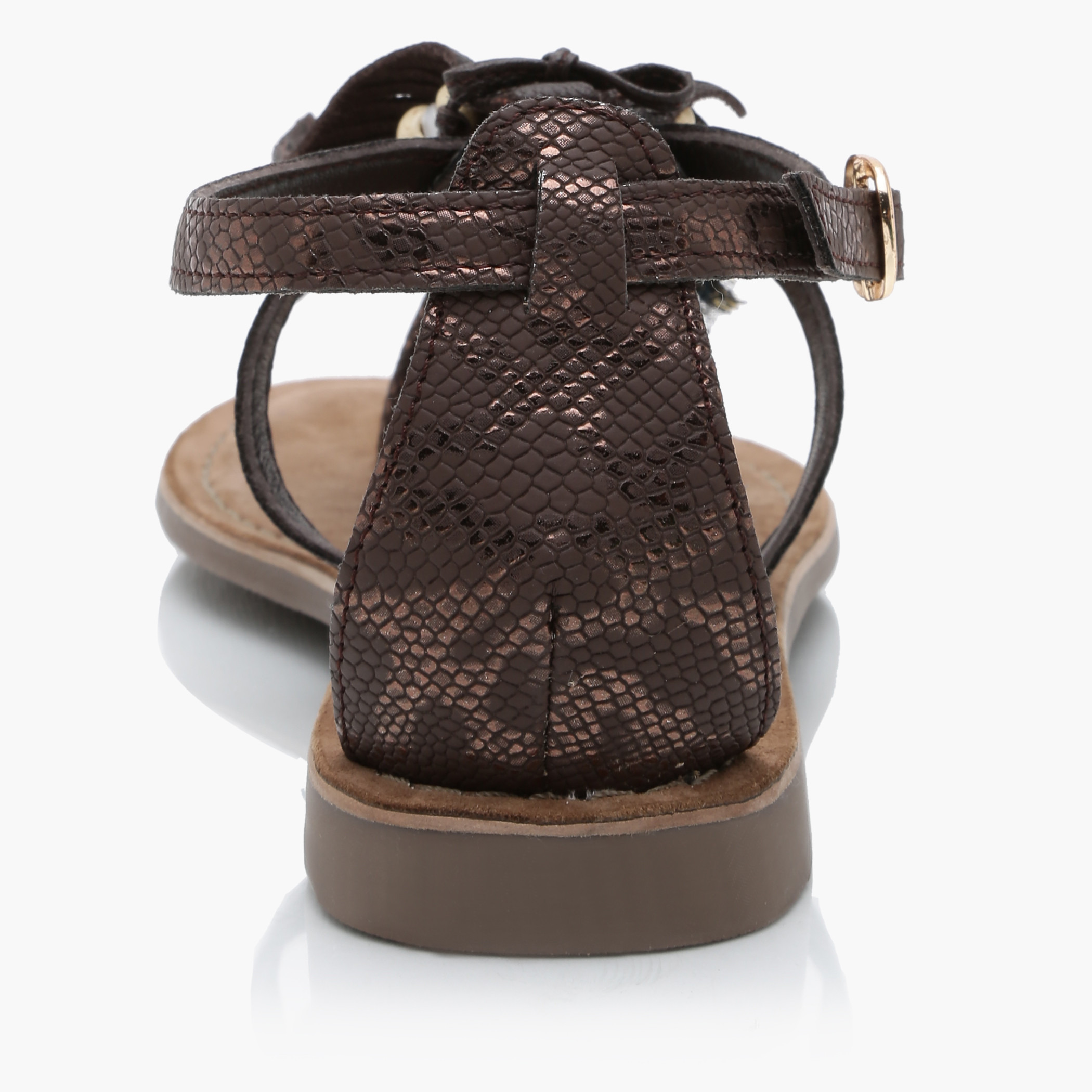 Paprika Embellished Sandals with Buckle Closure-men-shoes-shoecare-image-4