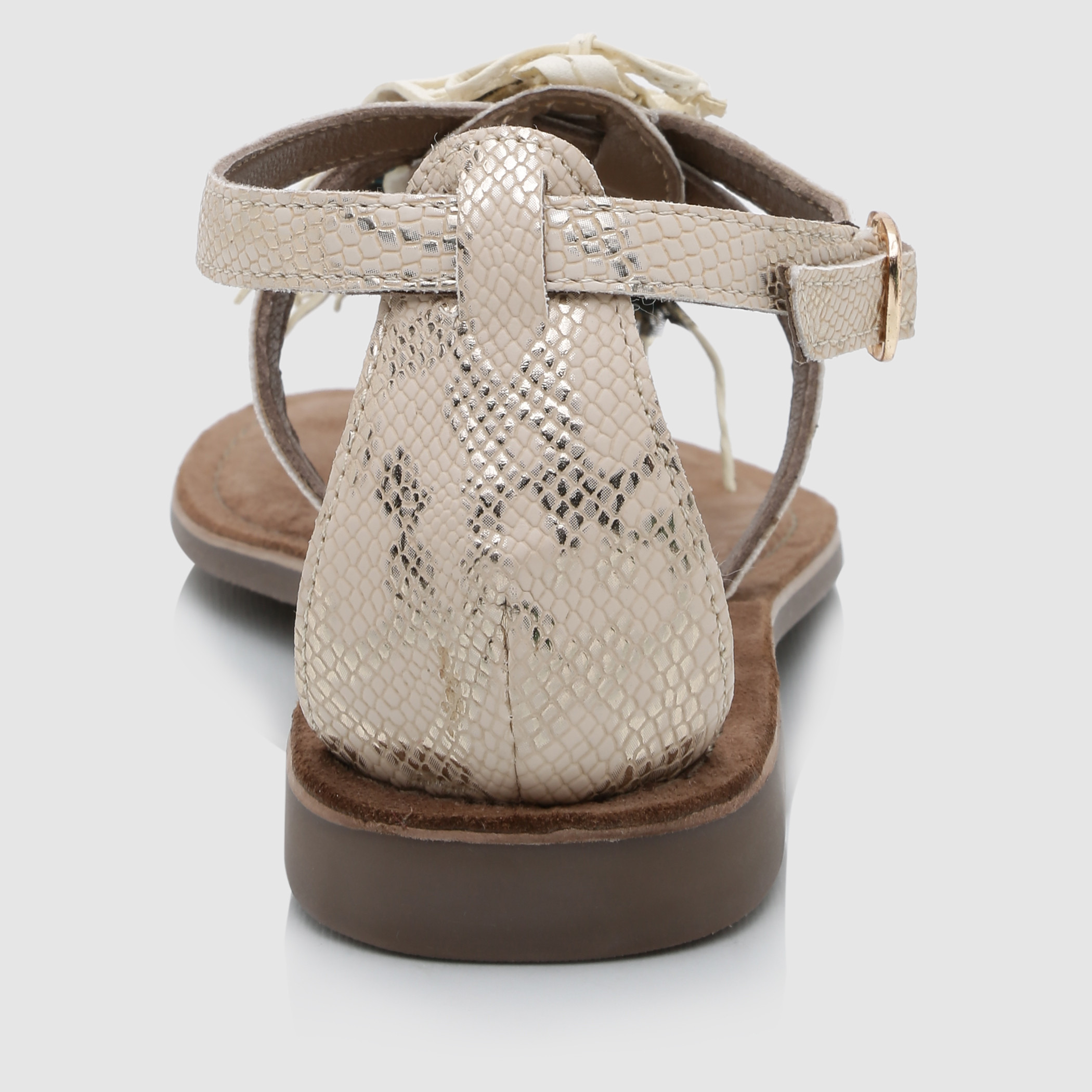 Paprika Embellished Sandals with Buckle Closure-men-shoes-shoecare-image-8