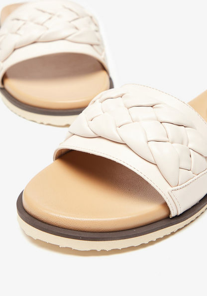 Le Confort Braided Slip-On Slide Sandals-Women%27s Flat Sandals-image-5