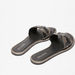 Colourblock Panelled Slide Sandals-Women%27s Flat Sandals-thumbnail-2