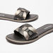 Colourblock Panelled Slide Sandals-Women%27s Flat Sandals-thumbnail-3