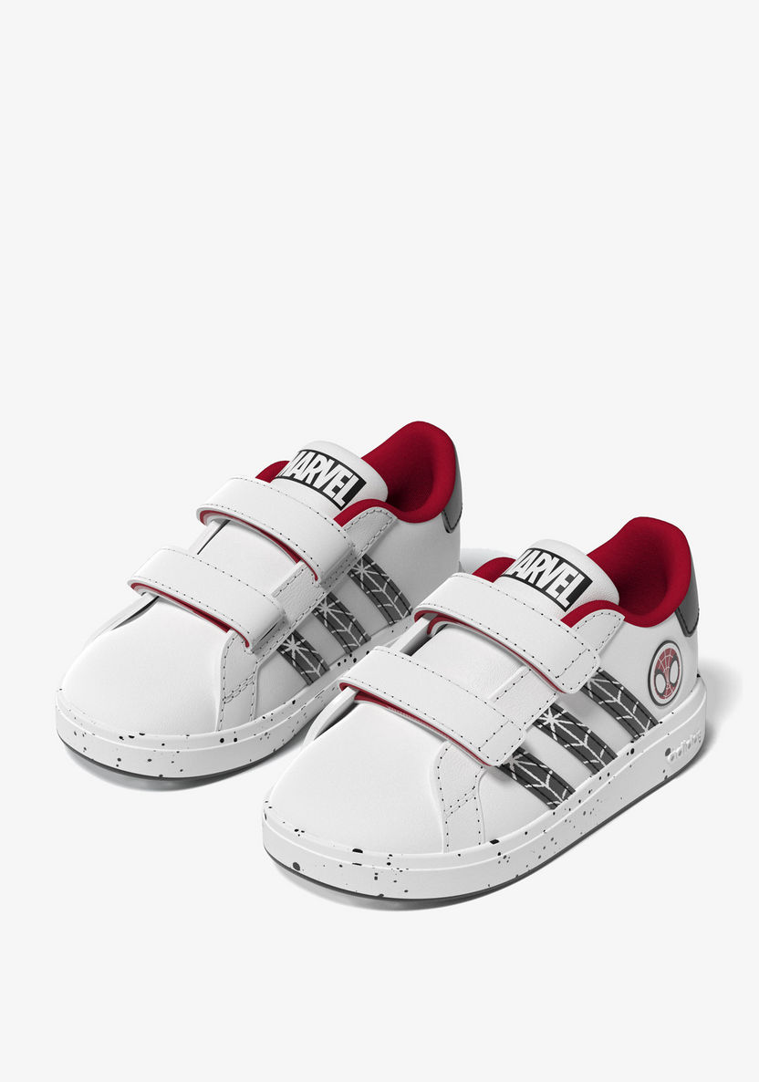 Adidas Boys' Printed Low Ankle Sneakers with Hook and Loop Closure - GRAND COURT SPIDER-MAN-Boy%27s Sneakers-image-1