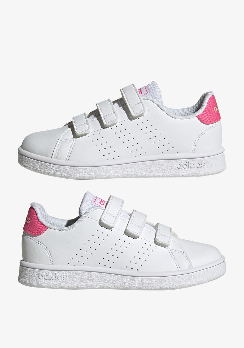 Adidas Girls' Low Ankle Sneakers with Hook and Loop Closure - ADVANTAGE CF C-Girl%27s Sneakers-image-0