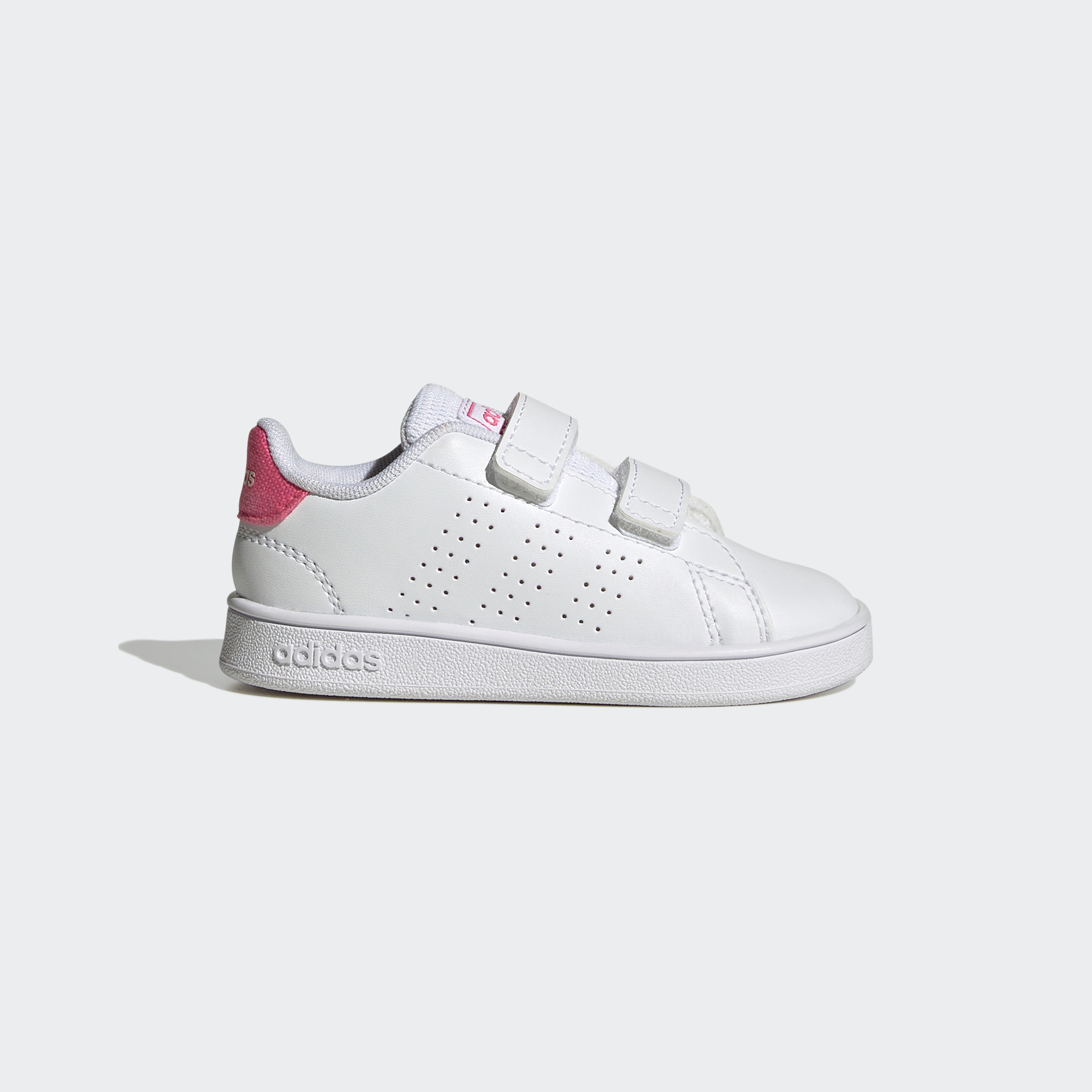 حذاء رياضي للأطفال ادفانتيج لايف ستايل كورت مزود بحزامين وخطاف-baby-girls-shoes-closedshoes-image-2