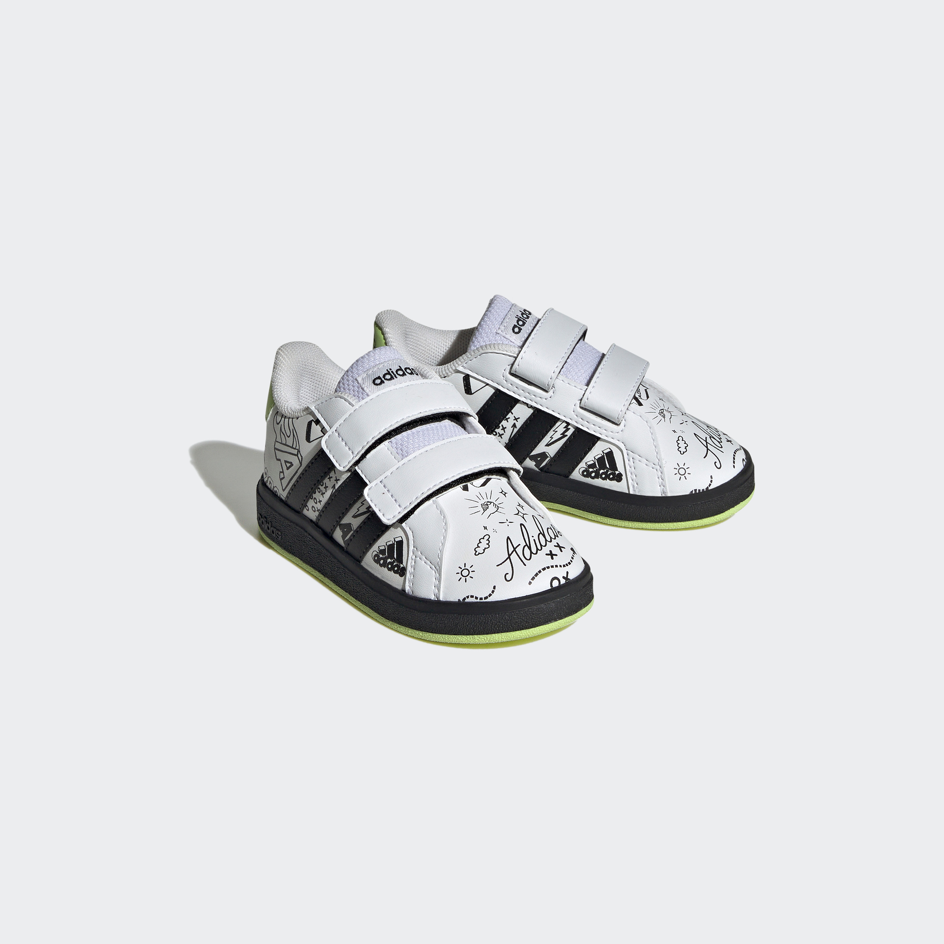 حذاء رياضي للأطفال جراند كورت لايف ستايل مزود بخطاف وحلقة من اديداس | او اي-sports-boys-shoes-image-8