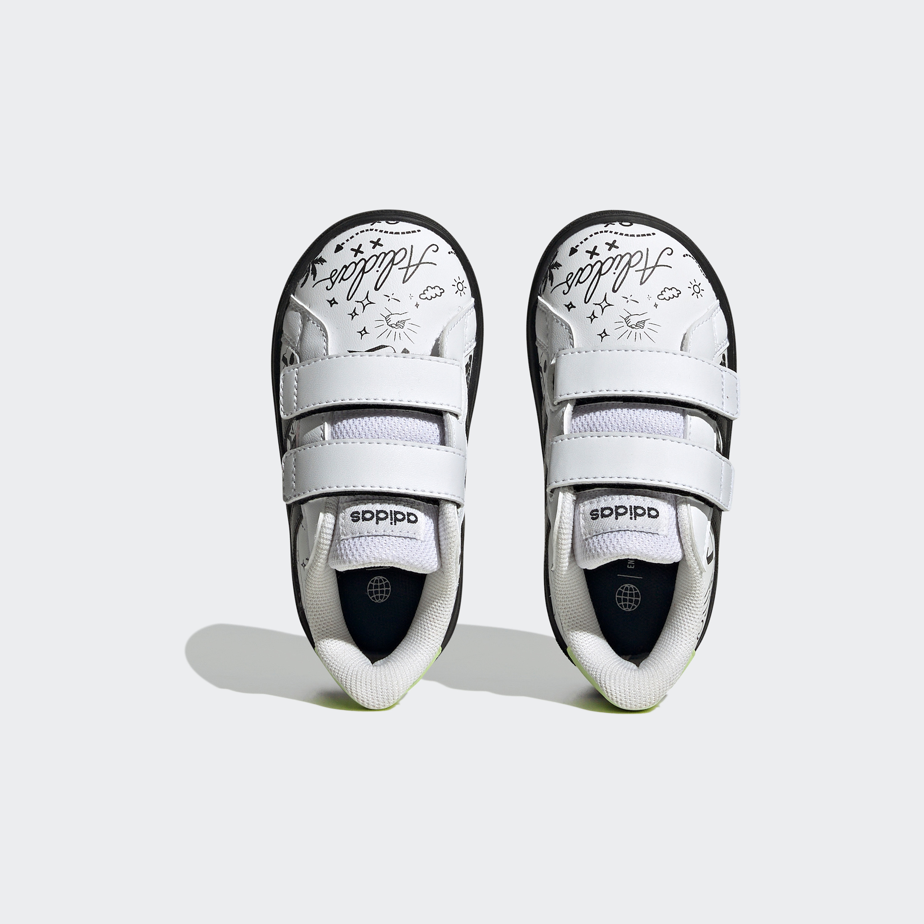 حذاء رياضي للأطفال جراند كورت لايف ستايل مزود بخطاف وحلقة من اديداس | او اي-sports-boys-shoes-image-11