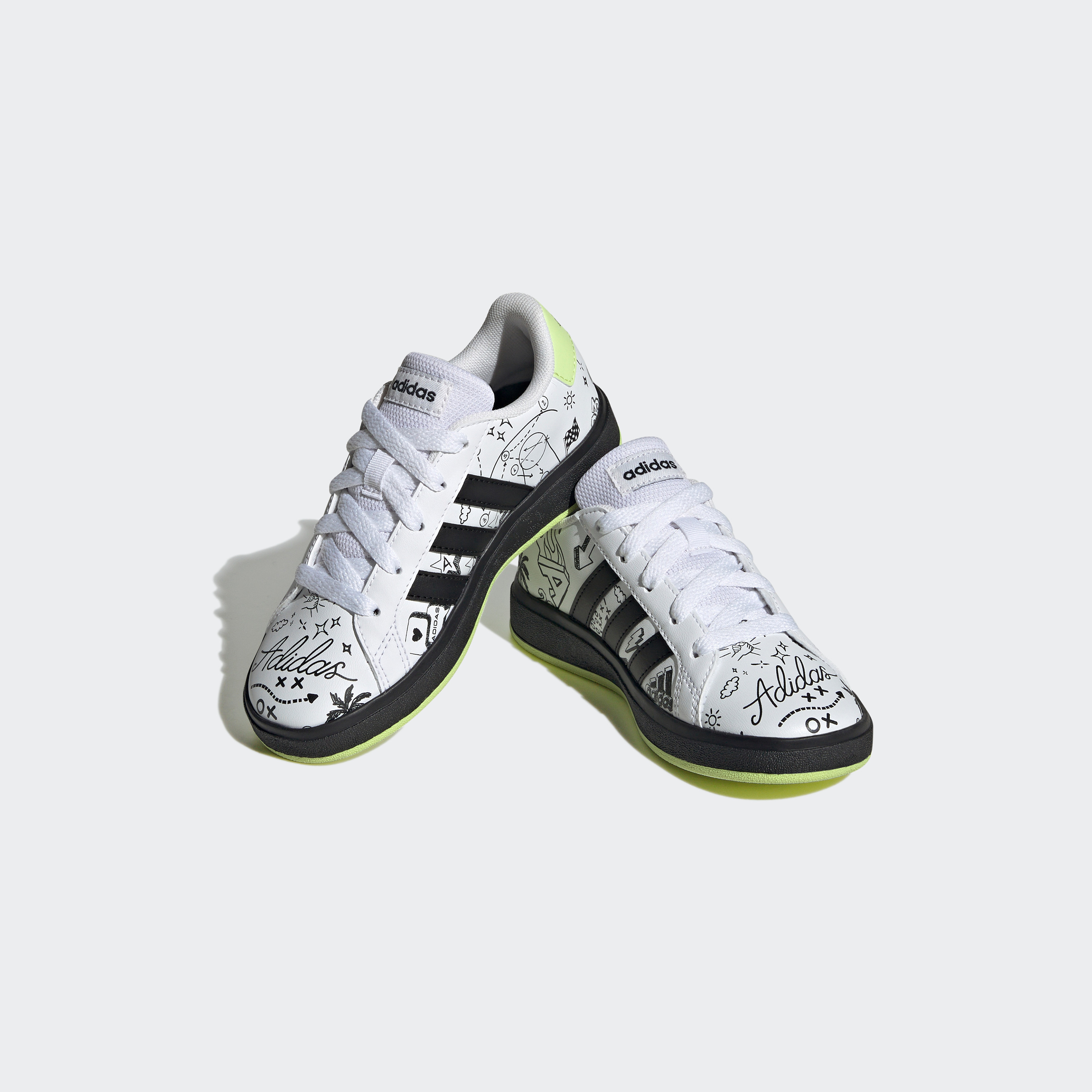 حذاء رياضي للأطفال جراند كورت لايف ستايل برباط من اديداس | او اي-sports-boys-shoes-image-8