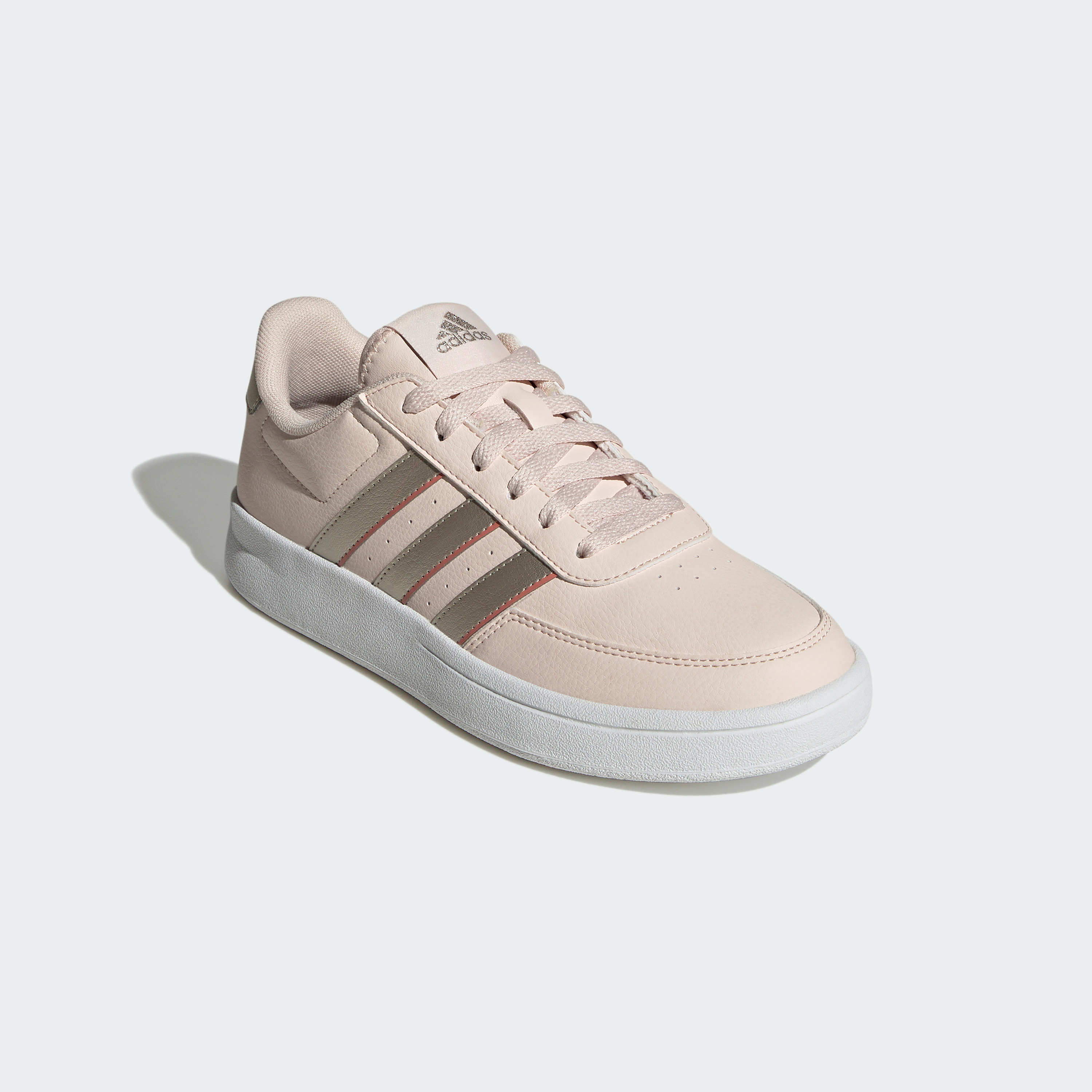 Pink and cheap white adidas sneakers