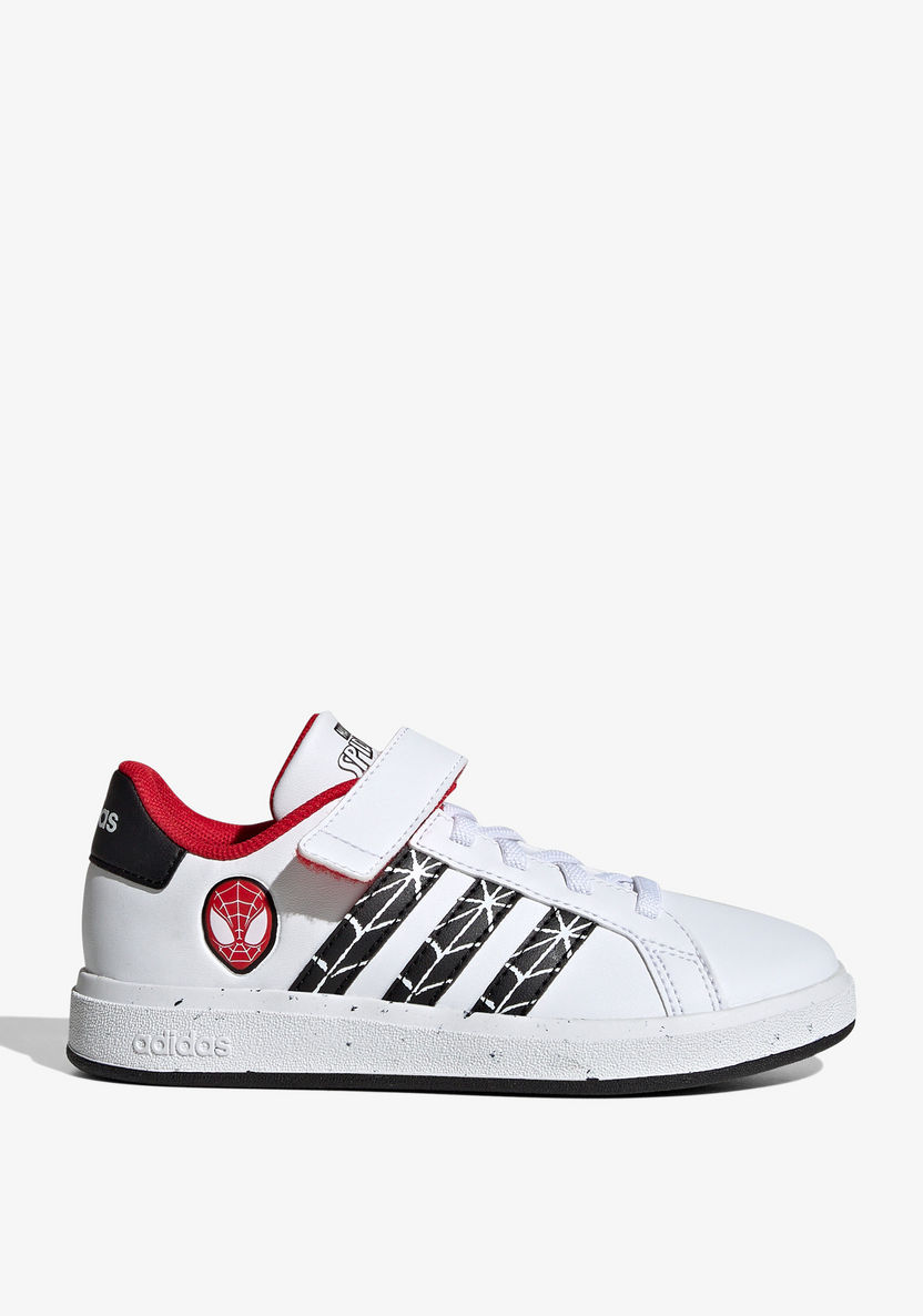 Adidas Boys' Low Ankle Sneakers with Hook and Loop Closure - GRAND COURT SPIDER MAN CF I-Boy%27s Sneakers-image-1