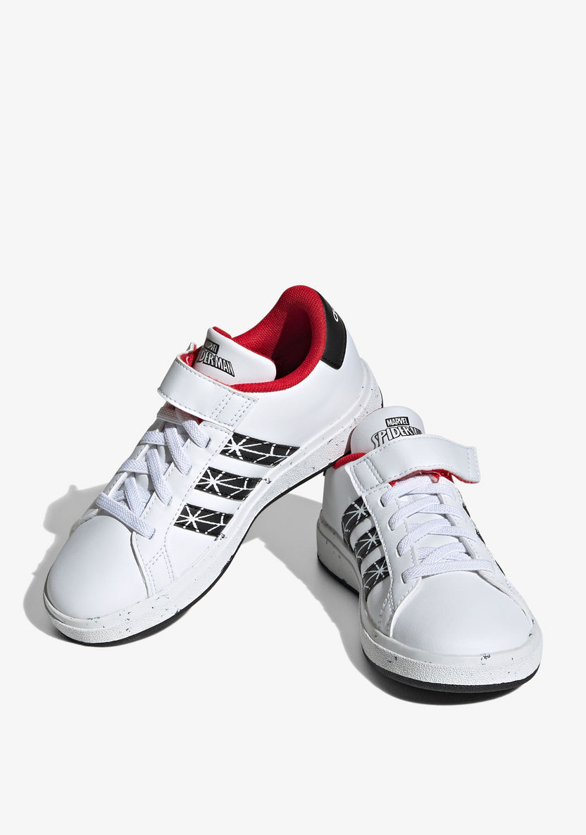 Adidas Boys' Low Ankle Sneakers with Hook and Loop Closure - GRAND COURT SPIDER MAN CF I-Boy%27s Sneakers-image-6