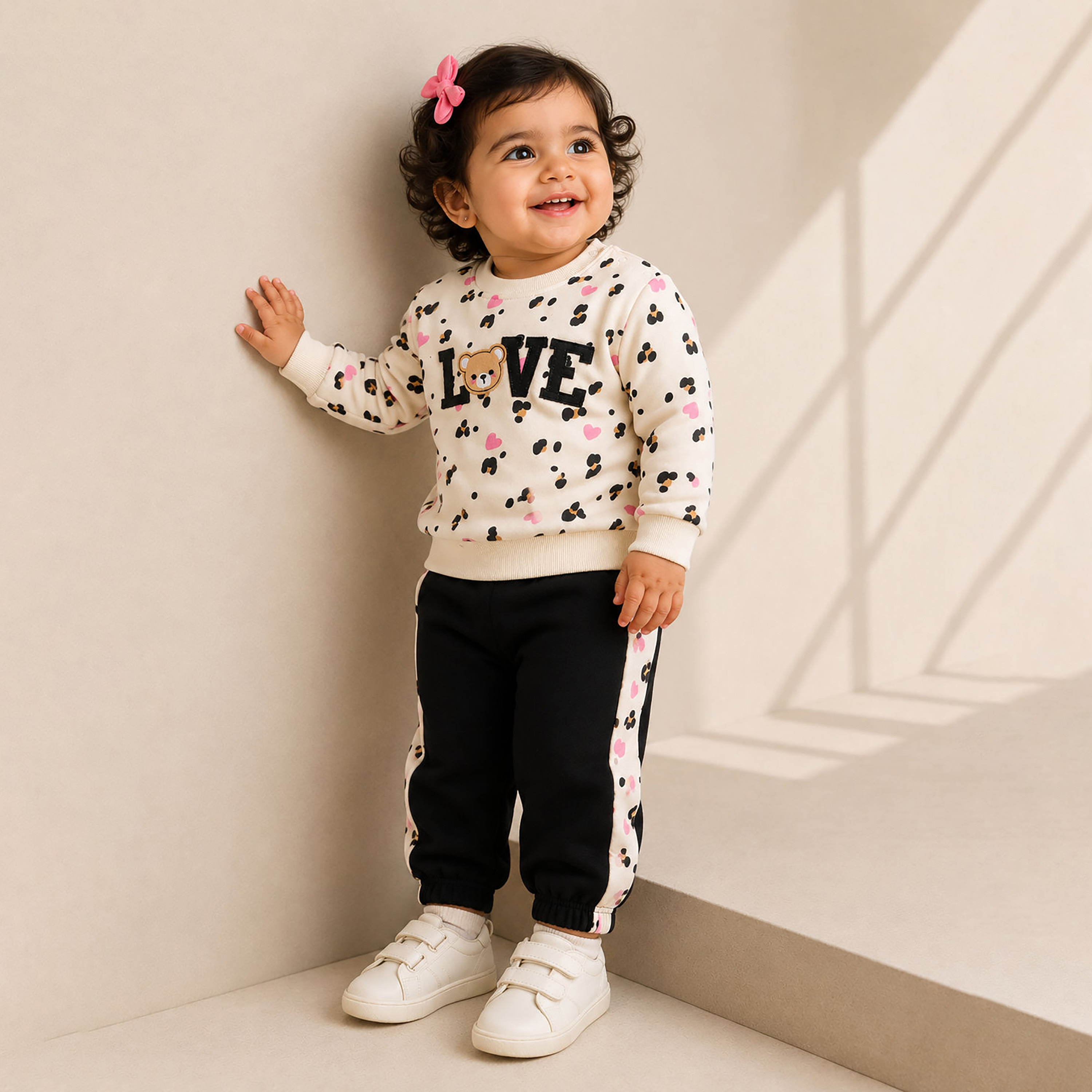 Victor and Jane 2-Piece Printed Sweatshirt & Joggers-baby-girls-clothing-setsandcoords-image-1