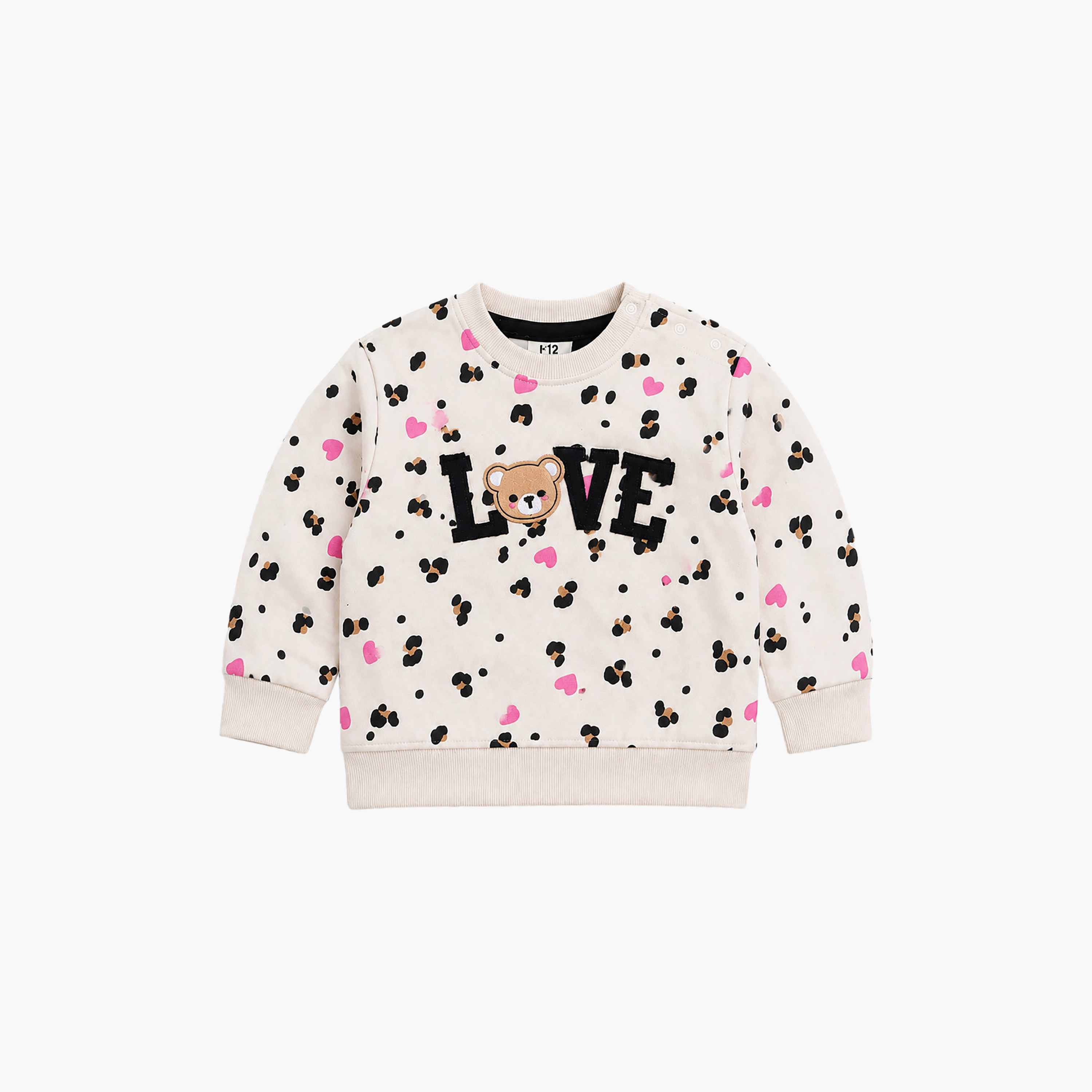 طقم قطعتين سويت شيرت وبنطال رياضي (جوغر) مطبوع من فيكتور أند جين-baby-girls-clothing-setsandcoords-image-4