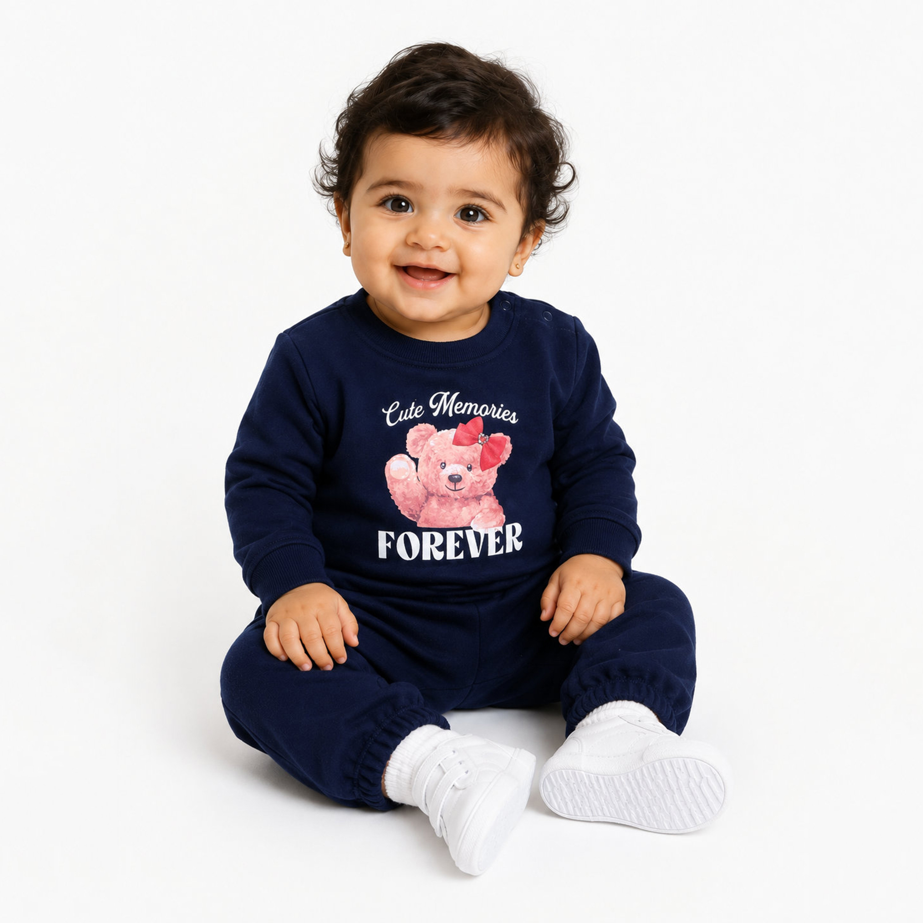طقم قطعتين سويت شيرت بأكمام طويلة وبنطال رياضي (جوغر) من فيكتور أند جين-baby-girls-clothing-setsandcoords-image-2