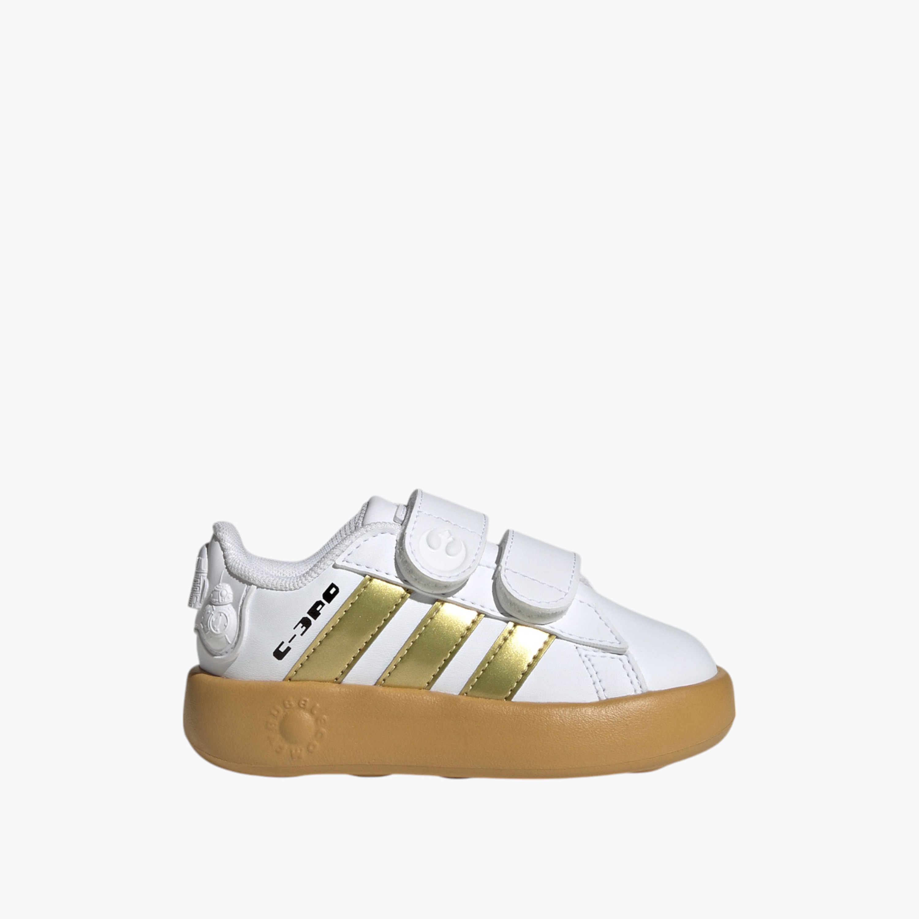 Adidas Kids' DROIDS Grand Court CF I Sneakers with Hook and Loop Closure - IH1138-sports-boys-shoes-image-2
