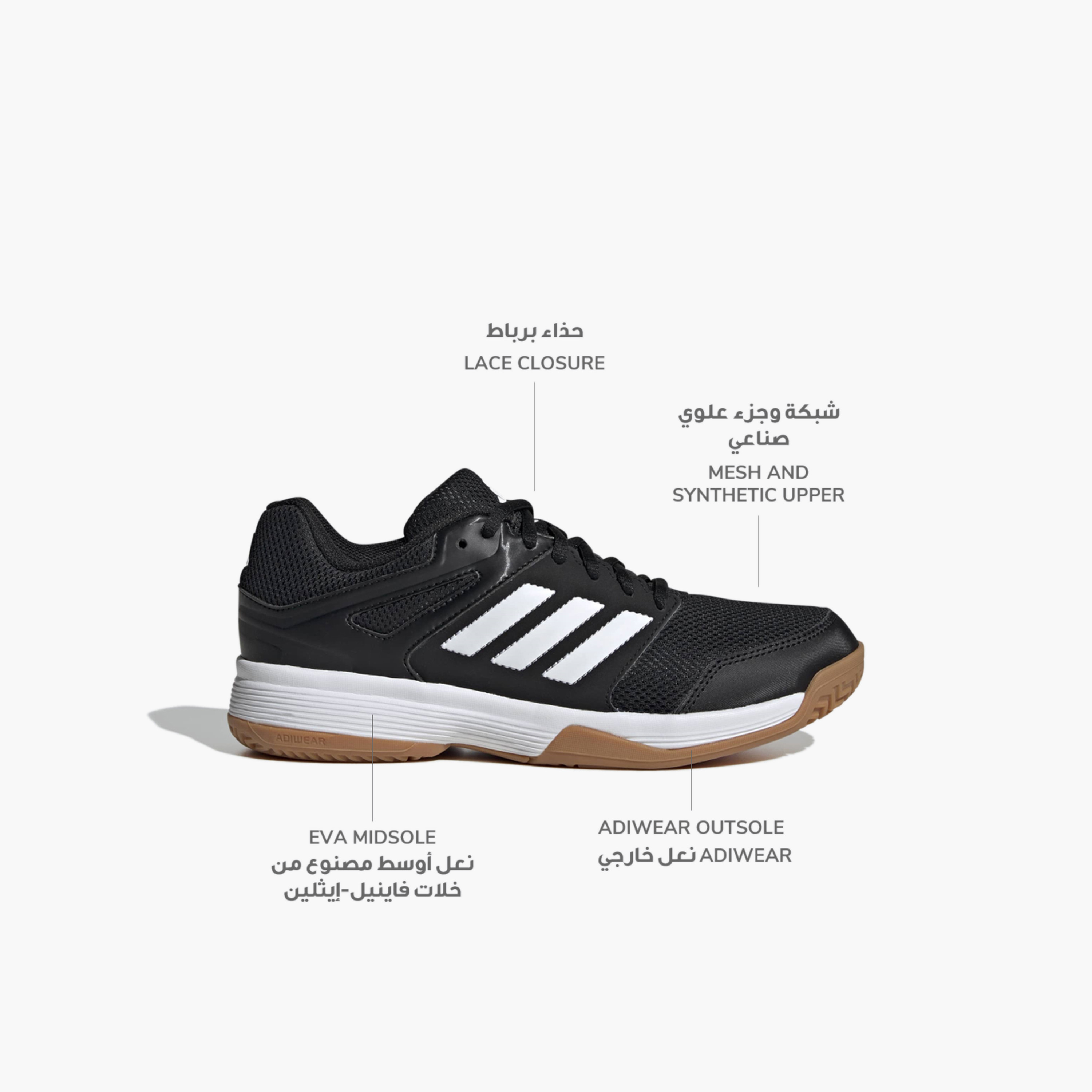 Adidas Women Speedcourt Lace-Up Badminton Shoes-women-shoes-sports-image-2
