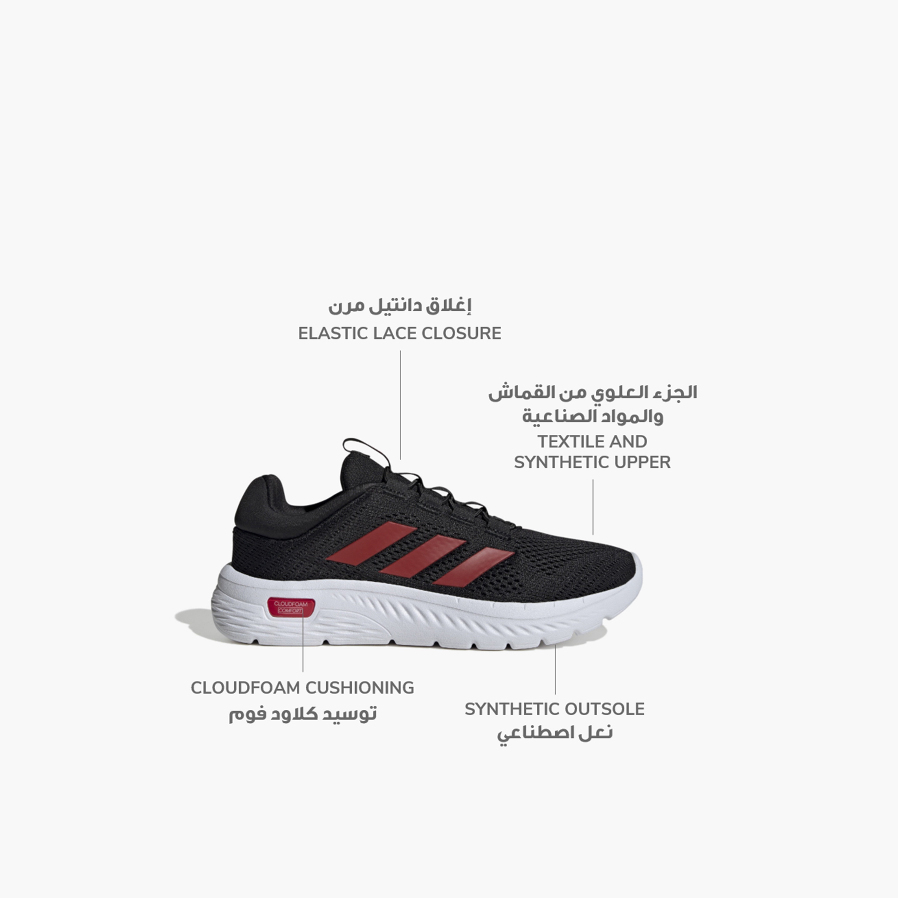 adidas Men's Cloudfoam Comfy Shoes IH3609 | OE-sports-men-shoes-image-2