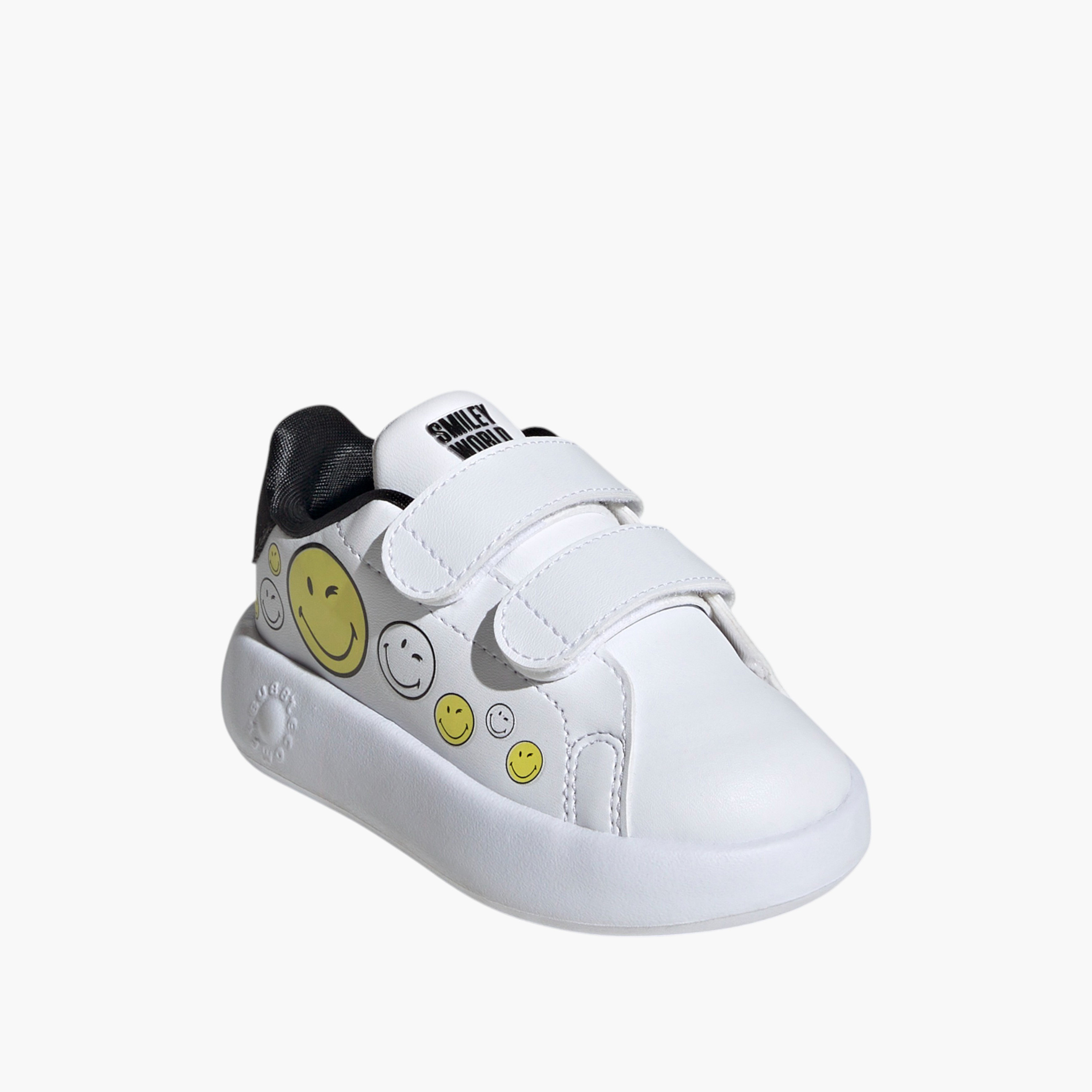 Adidas Kids' ADVANTAGE SMILEY CF I Sneakers with Hook and Loop Closure - IH6257-boys-shoes-sneakers-image-1