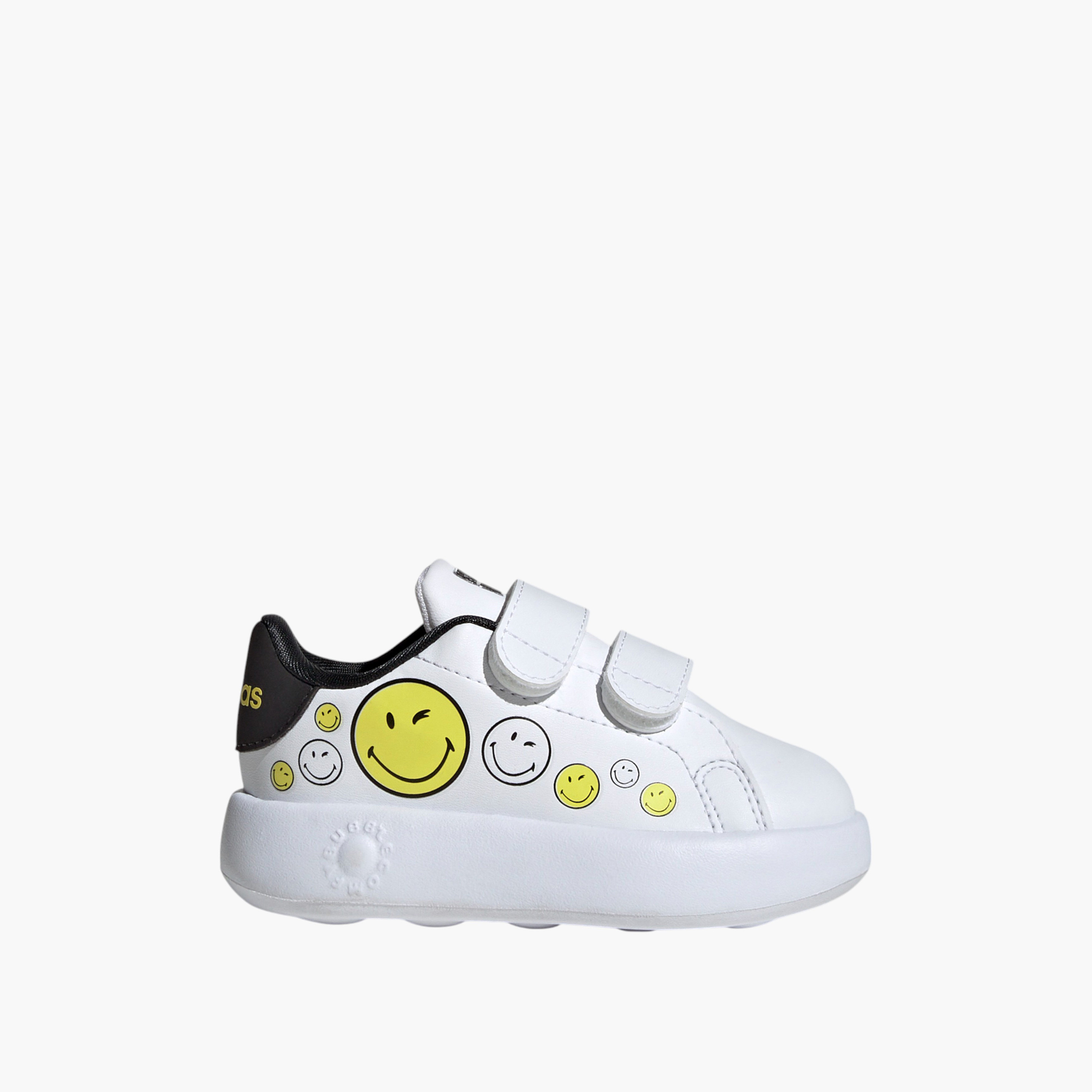 Adidas Kids' ADVANTAGE SMILEY CF I Sneakers with Hook and Loop Closure - IH6257-boys-shoes-sneakers-image-2