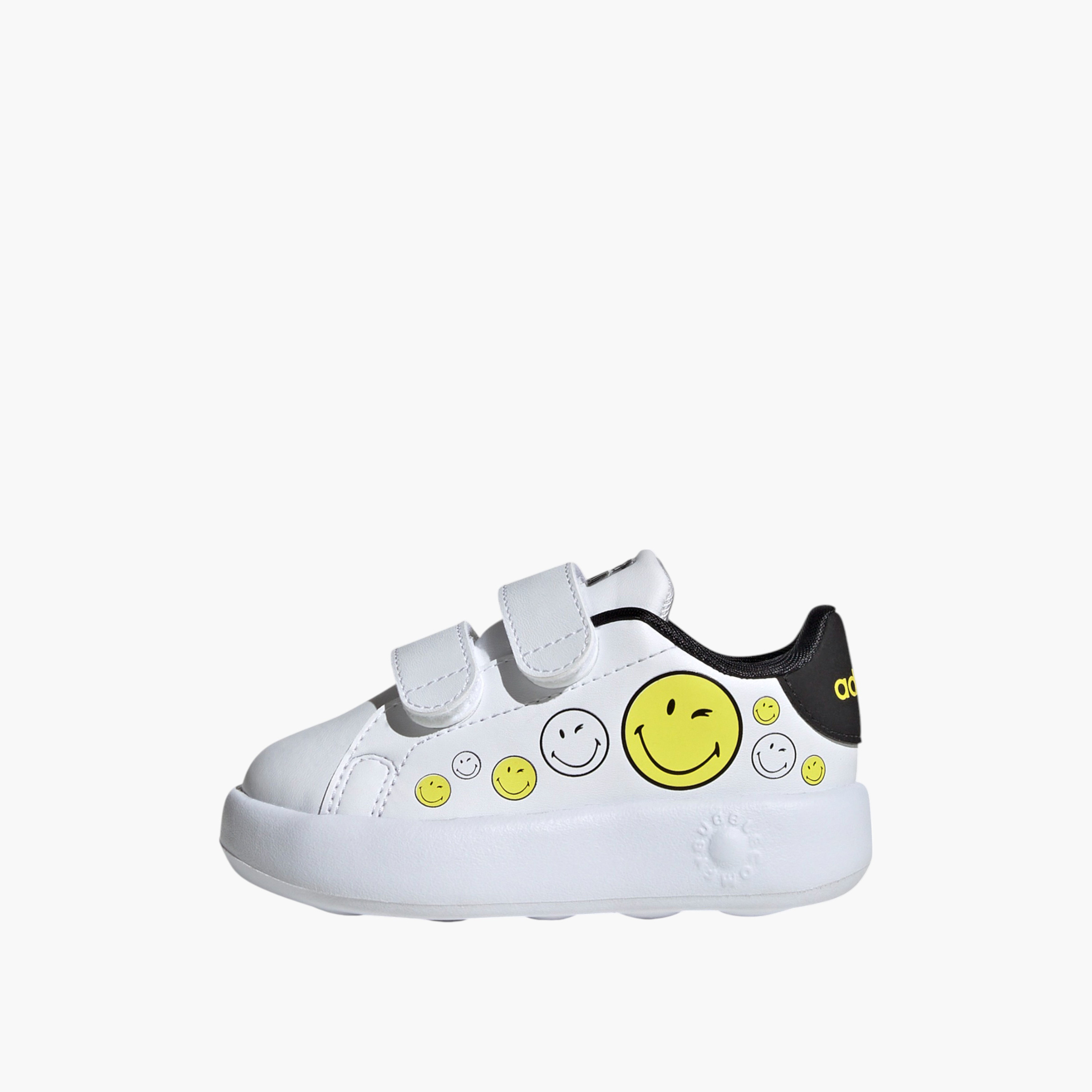 Adidas Kids' ADVANTAGE SMILEY CF I Sneakers with Hook and Loop Closure - IH6257-boys-shoes-sneakers-image-3
