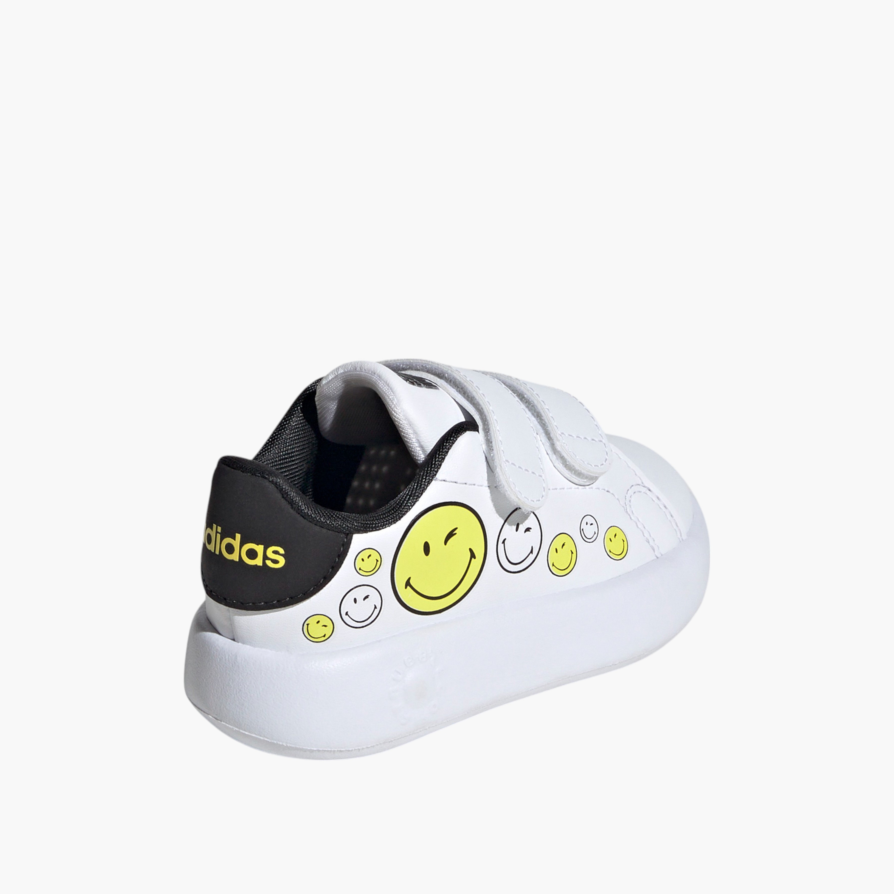 Adidas Kids' ADVANTAGE SMILEY CF I Sneakers with Hook and Loop Closure - IH6257-boys-shoes-sneakers-image-8