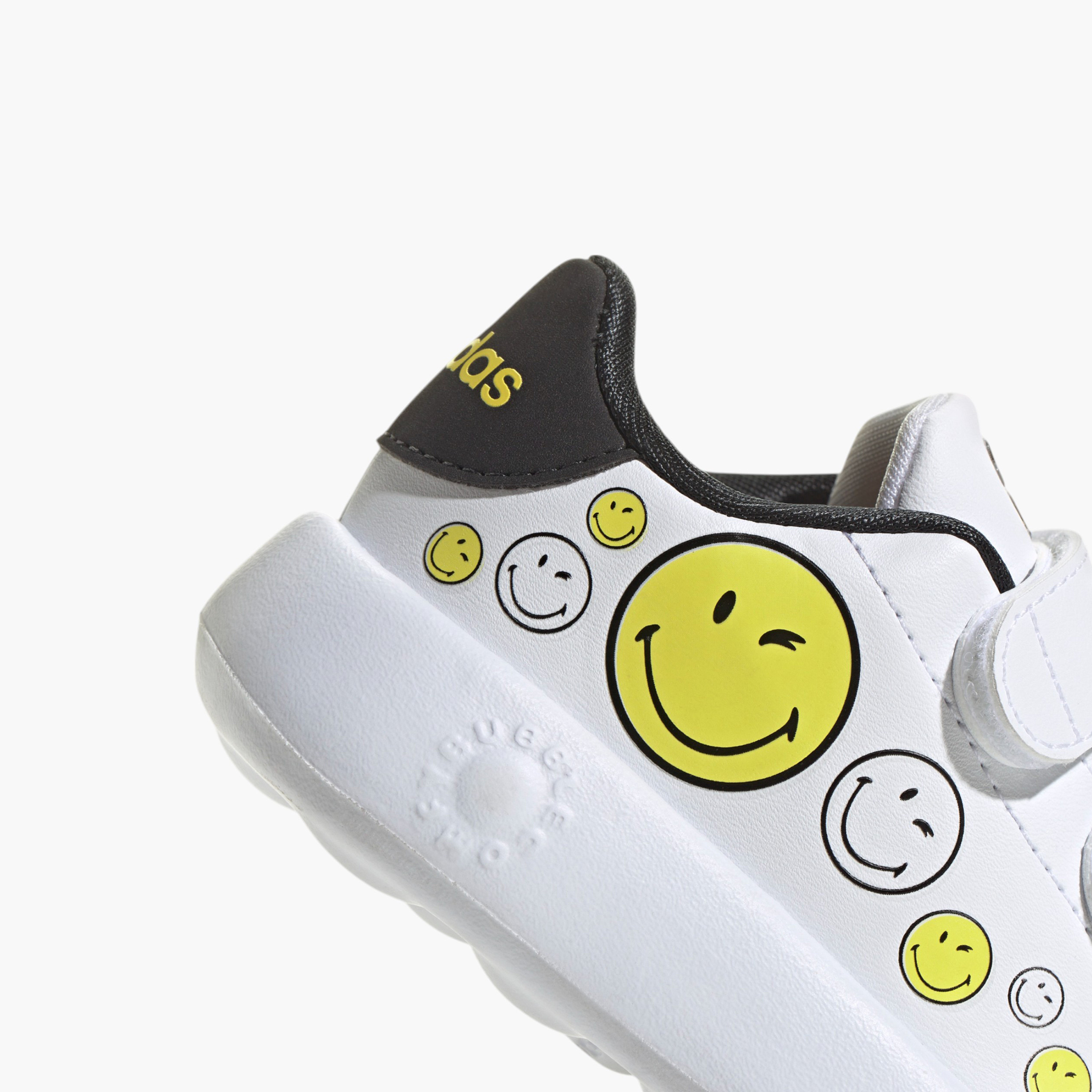Adidas Kids' ADVANTAGE SMILEY CF I Sneakers with Hook and Loop Closure - IH6257-boys-shoes-sneakers-image-9