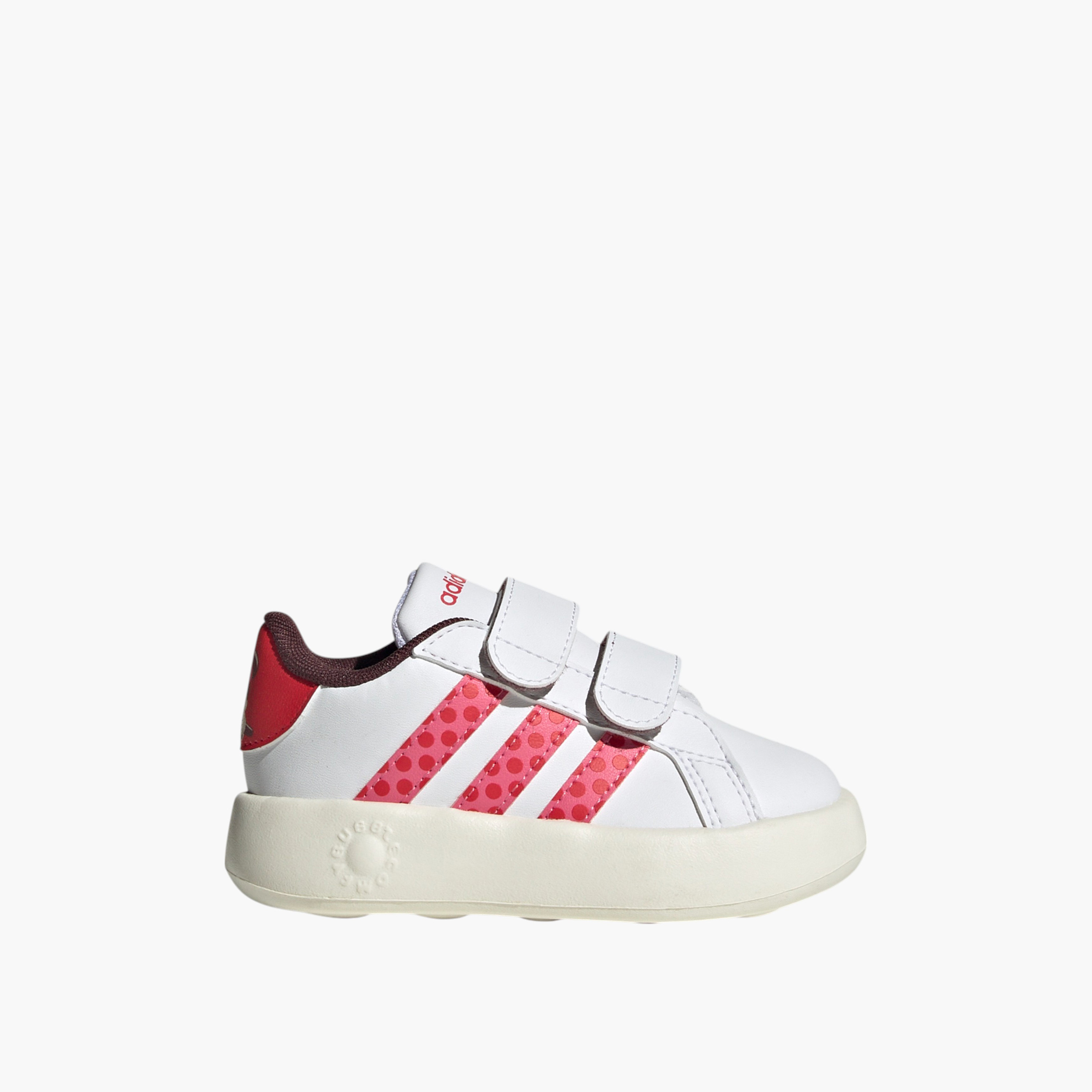 Adidas Girls' GRAND COURT MINNIE CF I Sneakers with Hook and Loop Closure - IH6309-girls-shoes-sneakers-image-2