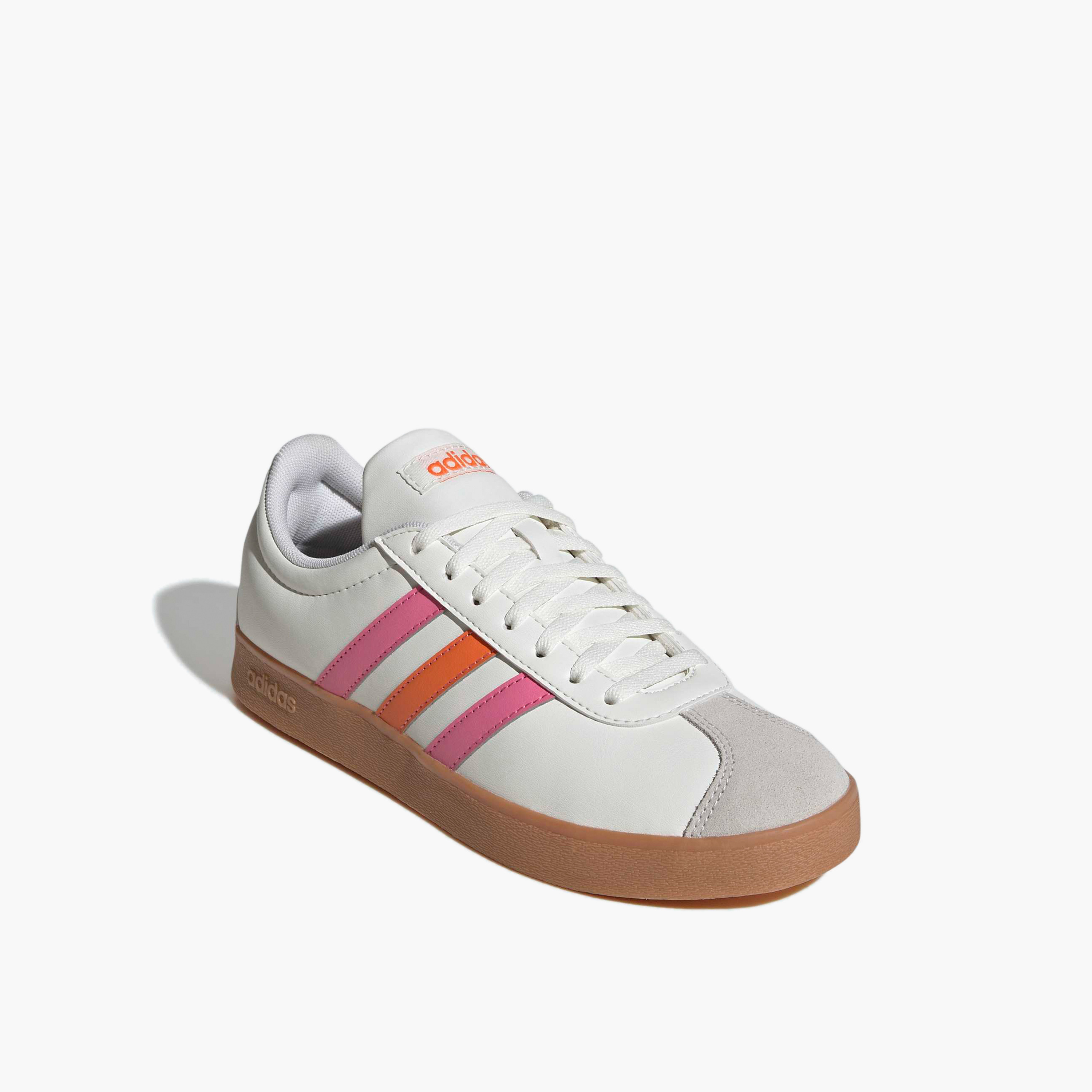 Adidas Women VL Court Base Lace-Up Ankle Sneakers-sports-women-shoes-image-1