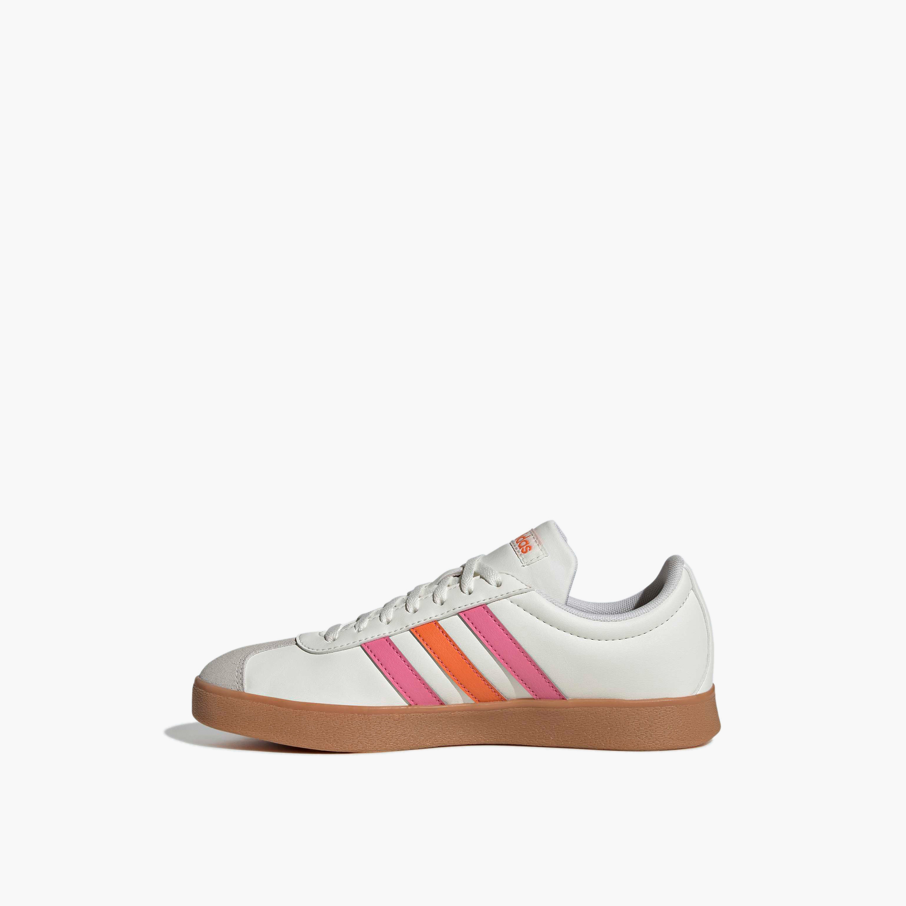 Adidas Women VL Court Base Lace-Up Ankle Sneakers-sports-women-shoes-image-3