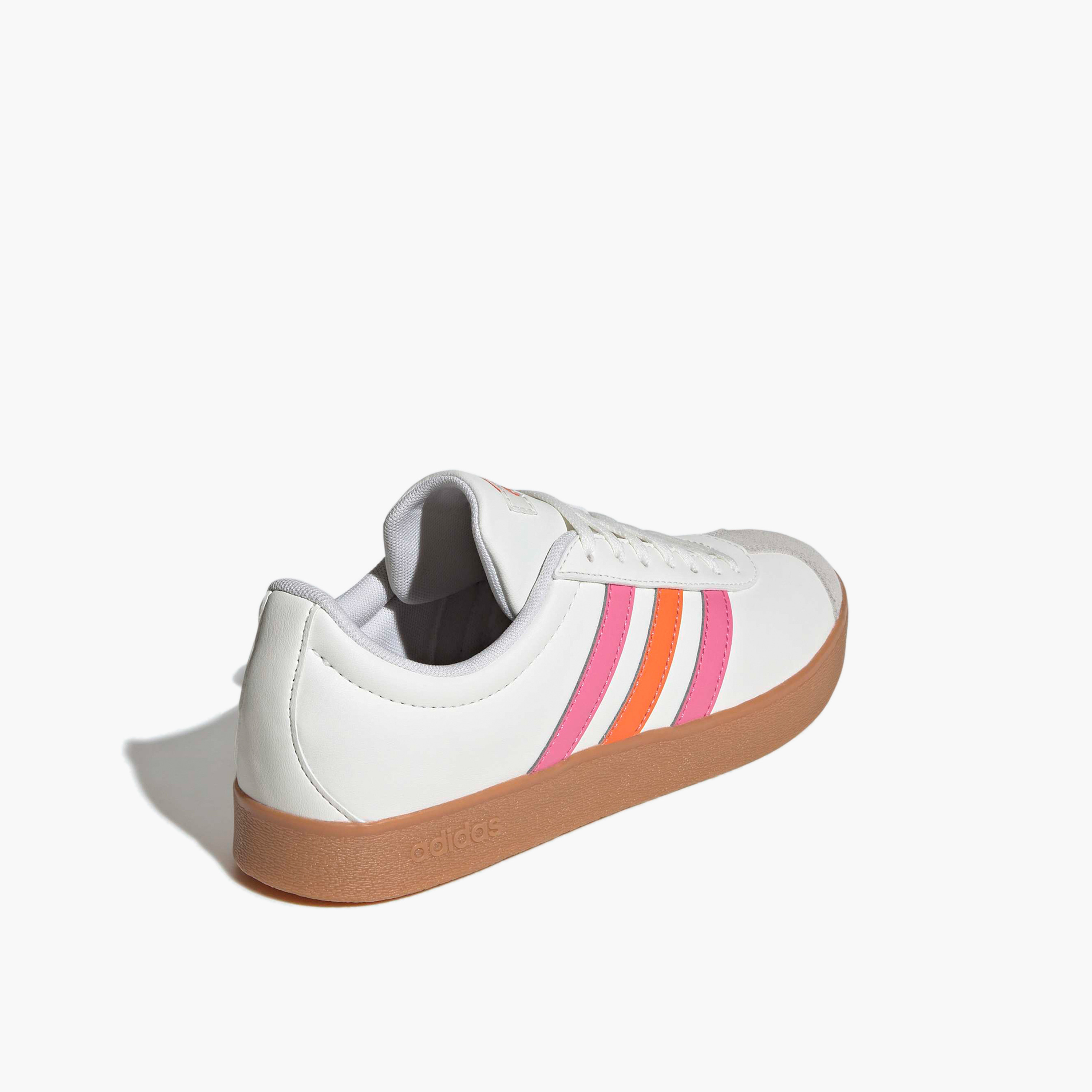 Adidas Women VL Court Base Lace-Up Ankle Sneakers-sports-women-shoes-image-5