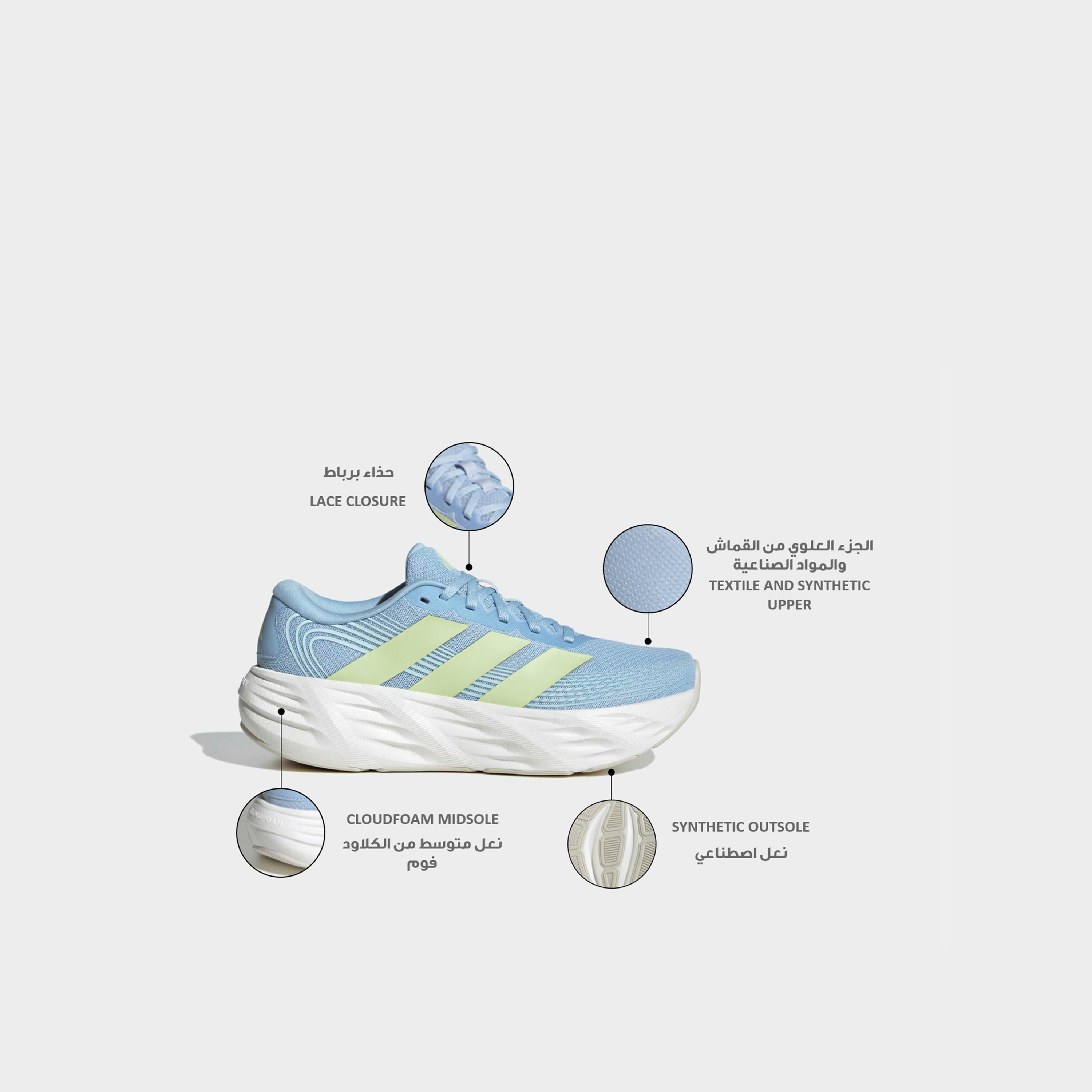 Adidas Women Galaxy 8 Textured Lace-Up Sports Shoes-sports-women-shoes-image-2