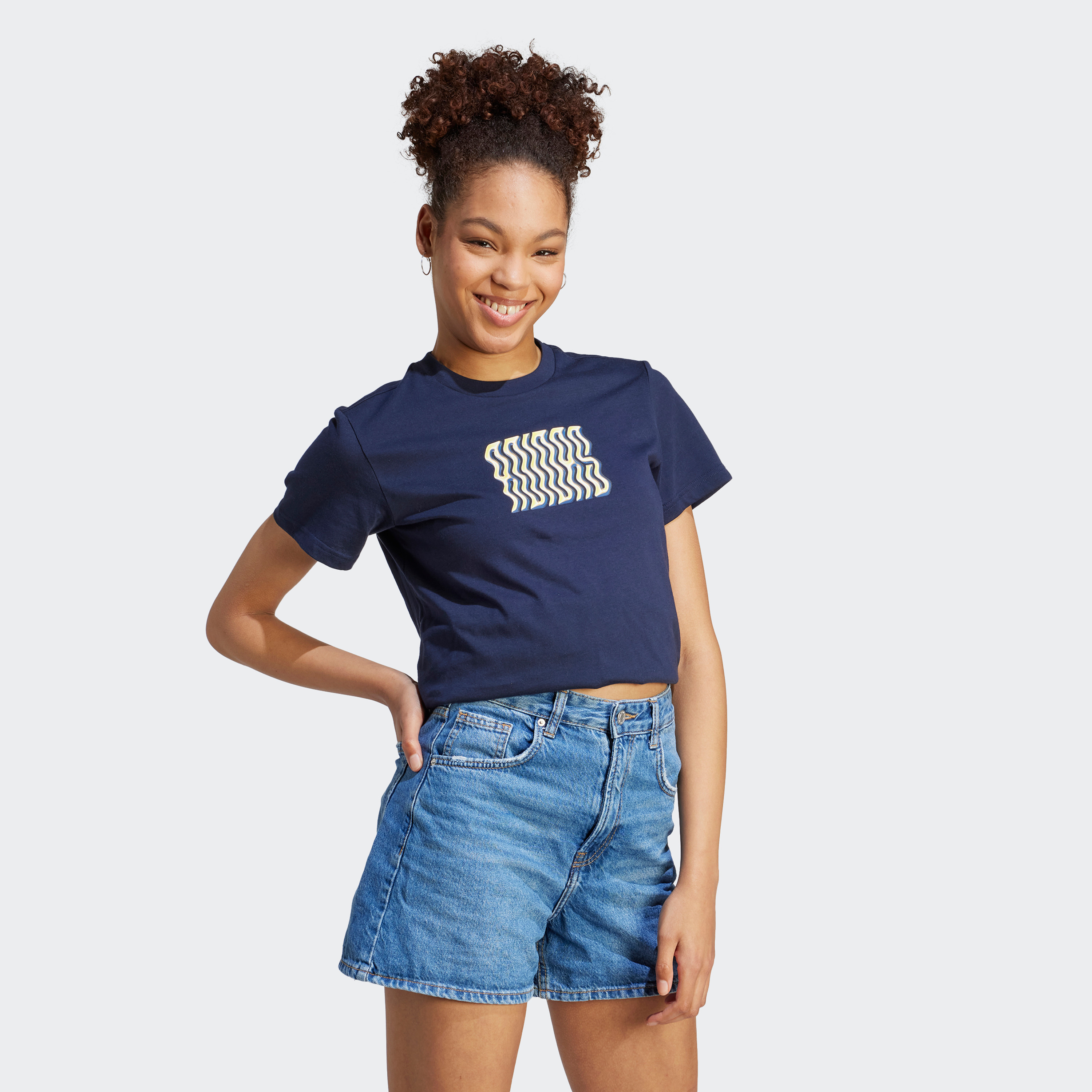 Adidas Women Vibrant Print Graphic T-Shirt | OE-women-clothing-tshirts-image-2