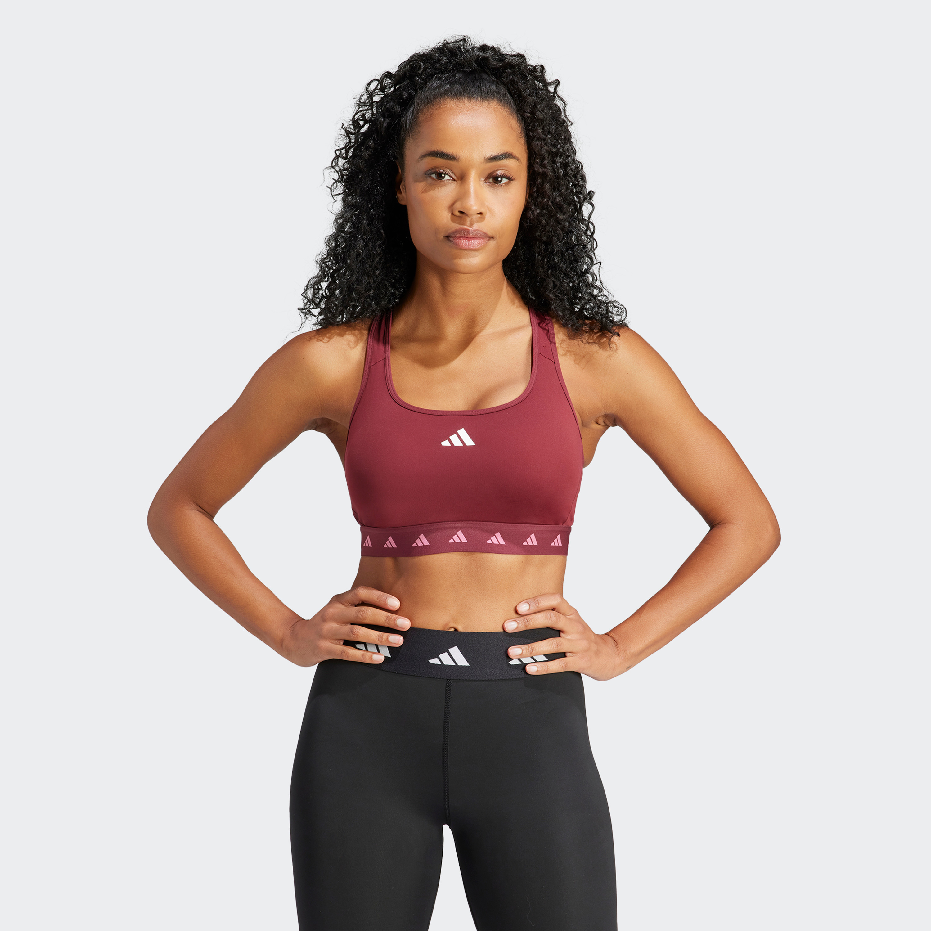 Adidas Women Powerreact Training Medium-Support Techfit Sports Bra | OE-sports-women-clothing-sportsbras-image-5