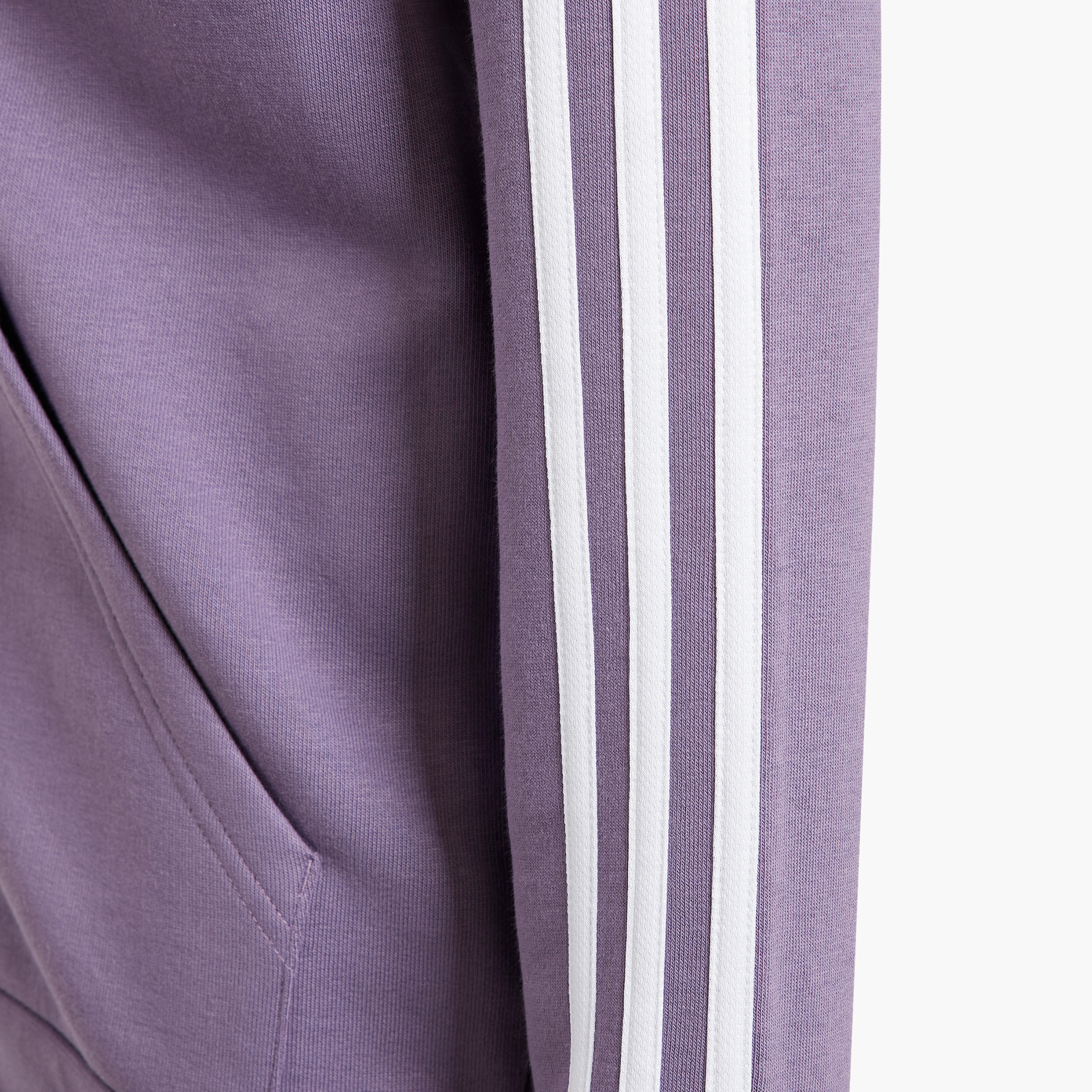 adidas Logo Print Zip Through Hoodie with Kangaroo Pocket-girls-clothing-sweatshirts-image-5