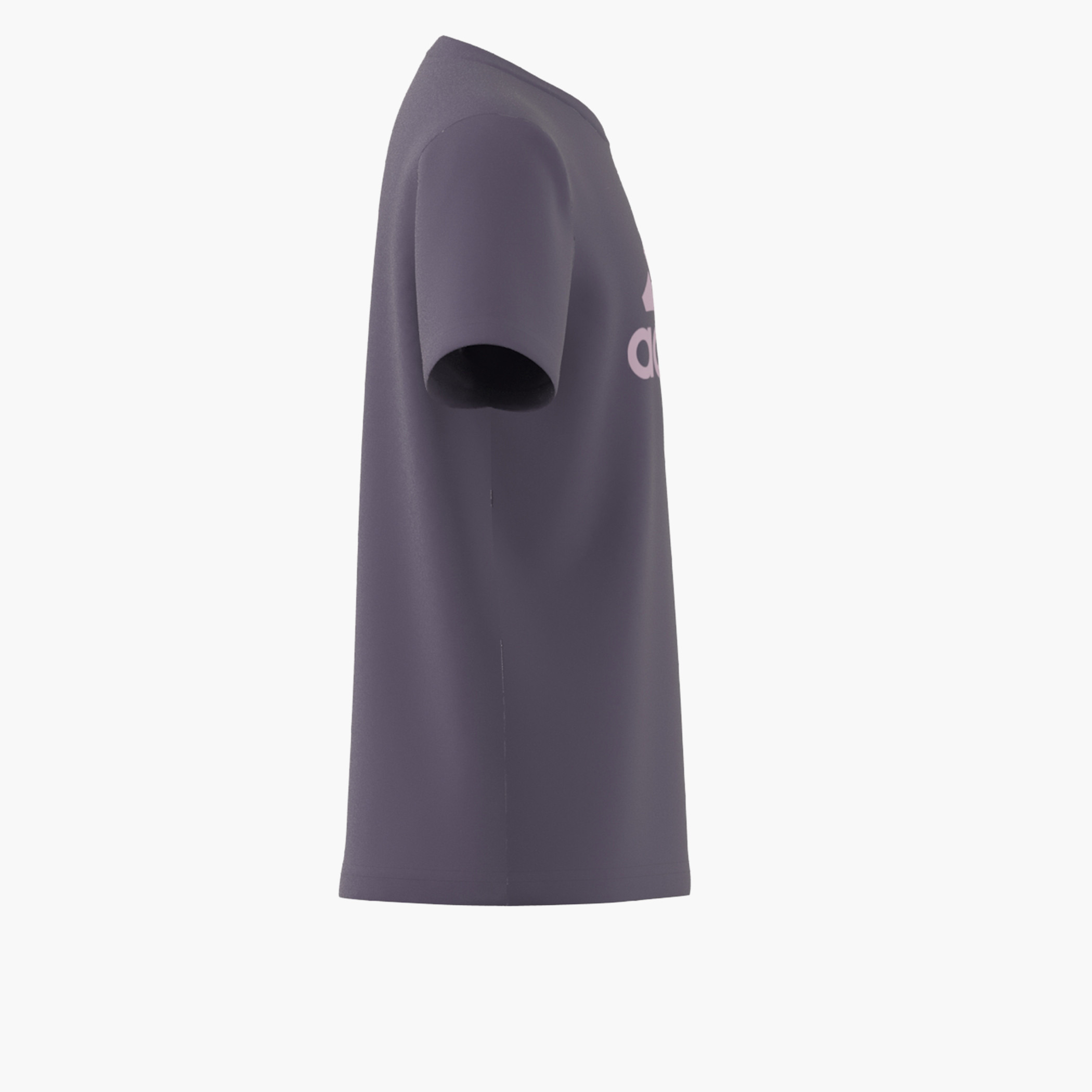 تيشيرت بياقة ضيقة وأكمام قصيرة وطبعات شعار من أديداس-sports-girls-clothing-tops-image-2